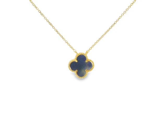 Clover Necklace in Lapis - Image 3