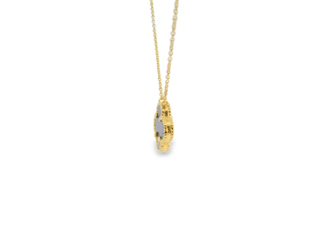 Clover Necklace in Lapis - Image 4