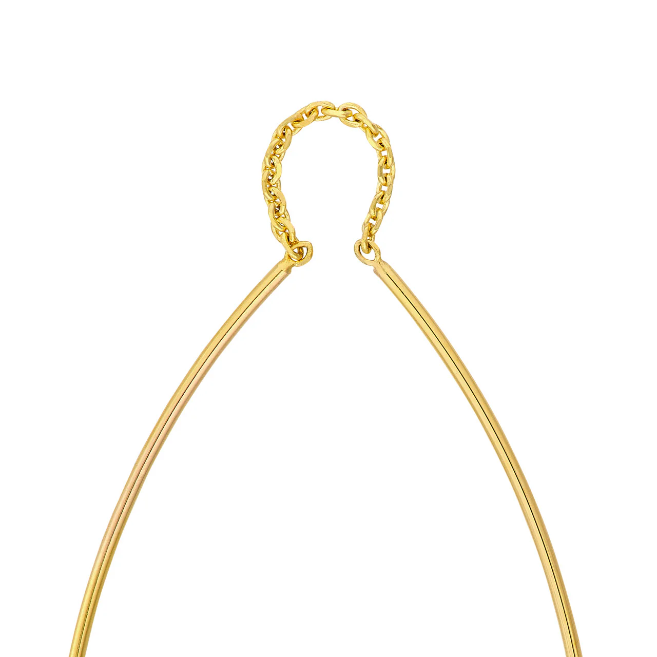 Curved Wire Threader Earrings - Image 3