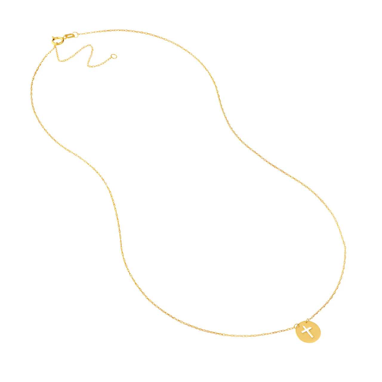 Cutout Mini Disc Necklace - Image 2