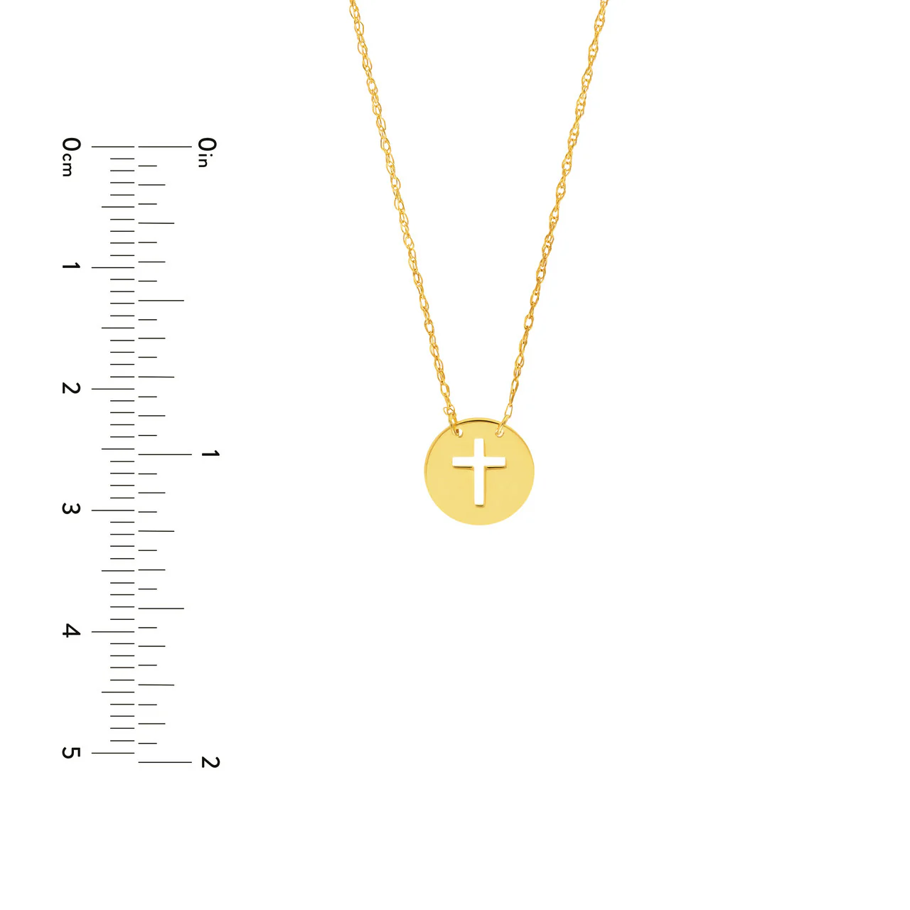 Cutout Mini Disc Necklace - Image 4