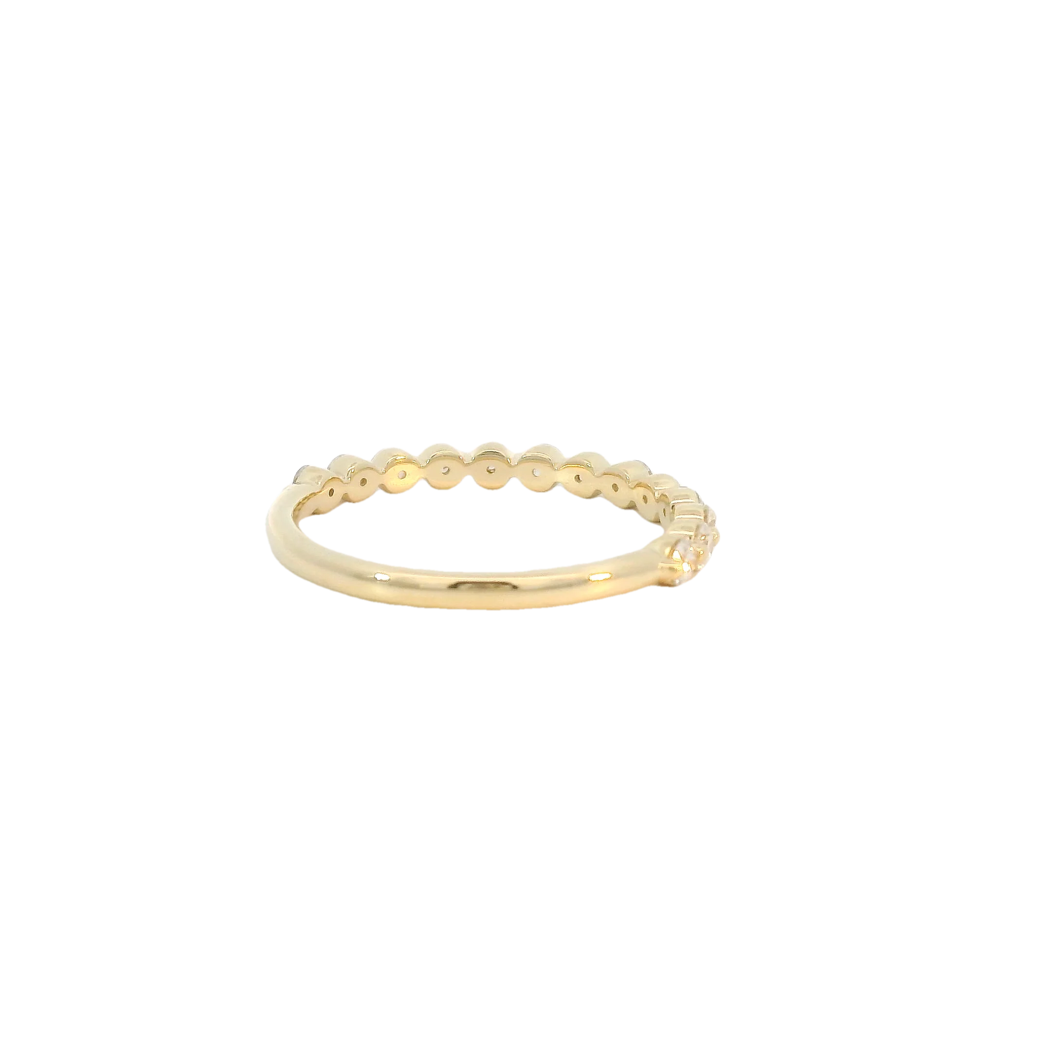 Yellow Gold Diamond Bubble Band - Image 2