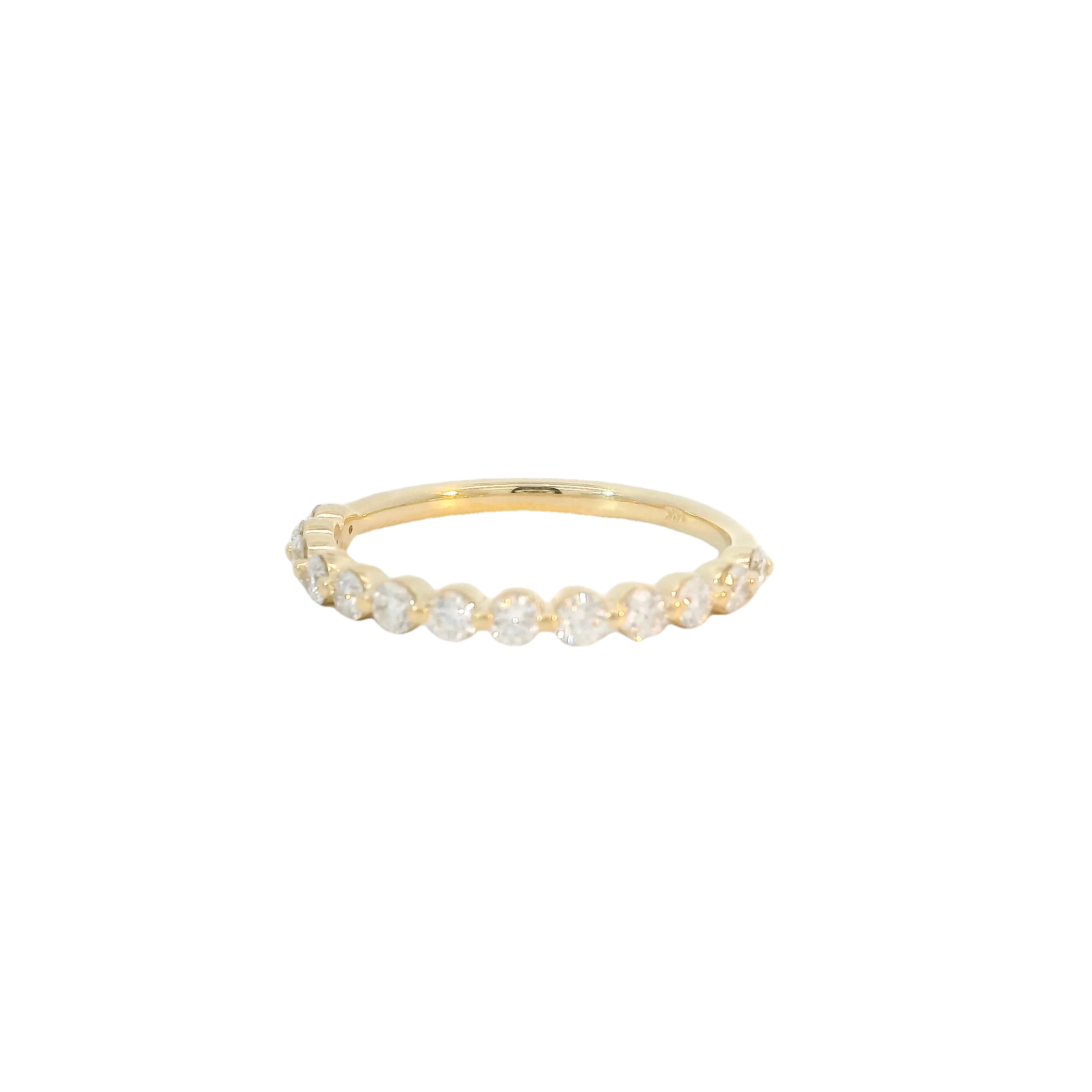 Yellow Gold Diamond Bubble Band - Image 3