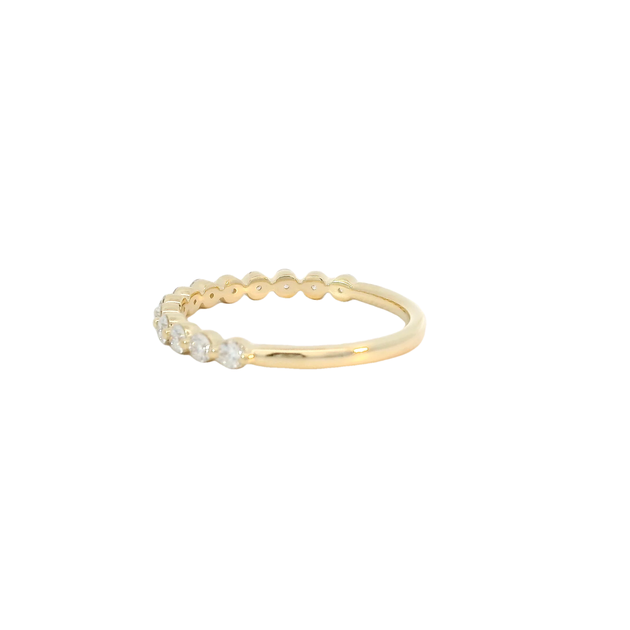 Yellow Gold Diamond Bubble Band - Image 4