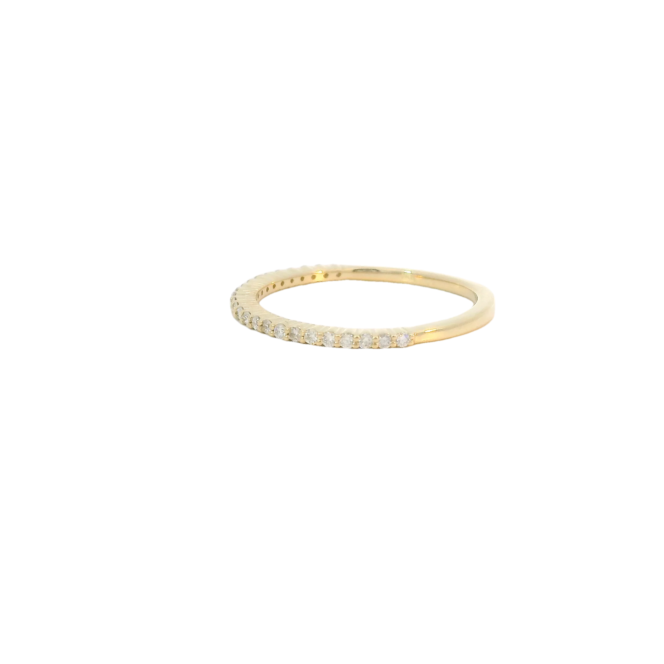 Yellow Gold Diamond Band - Image 2