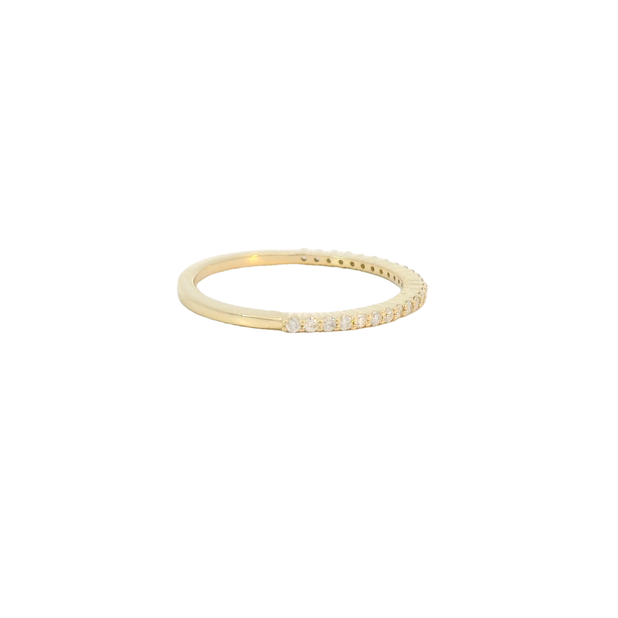 Yellow Gold Diamond Band - Image 4