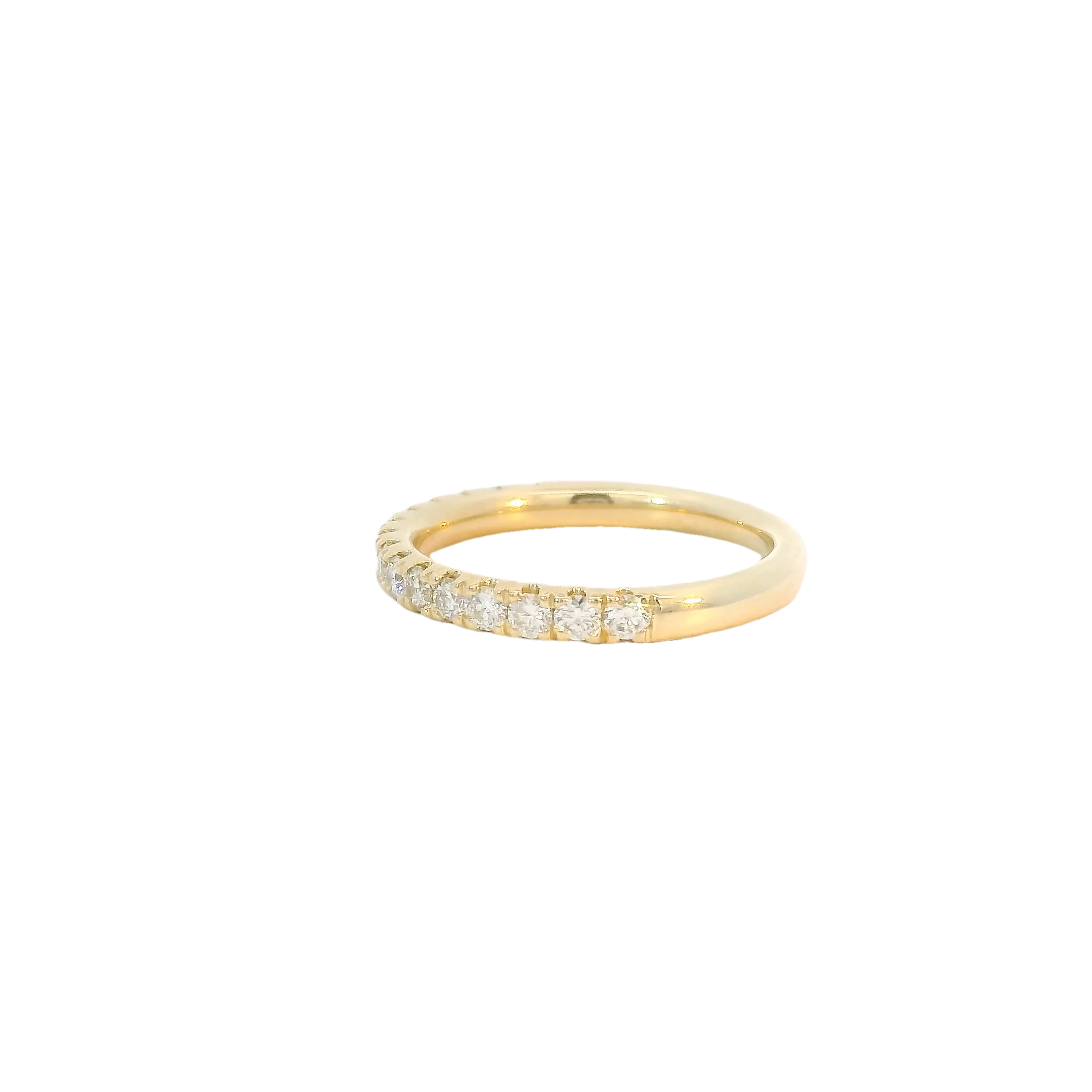 Yellow Gold Diamond Band - Image 2