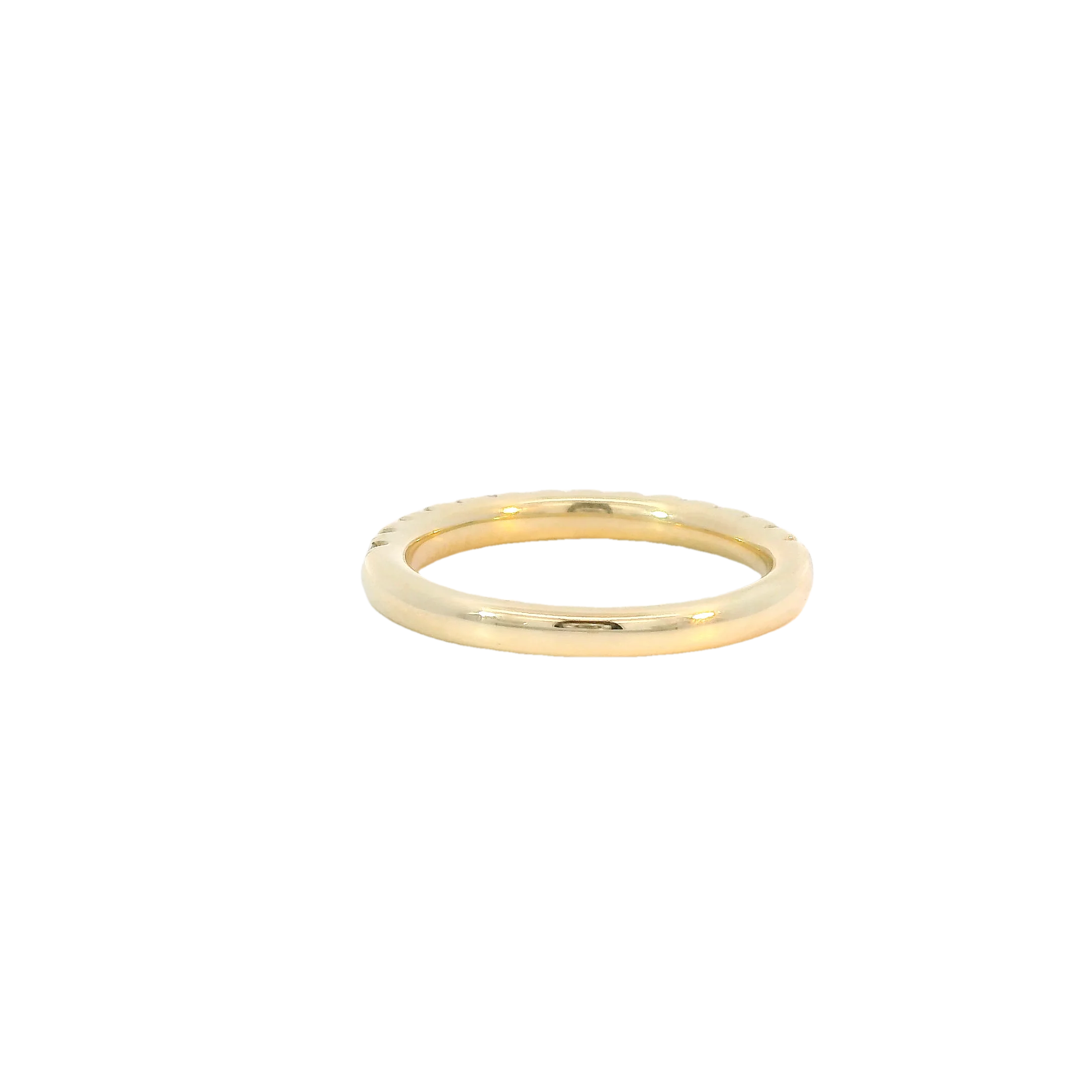 Yellow Gold Diamond Band - Image 3