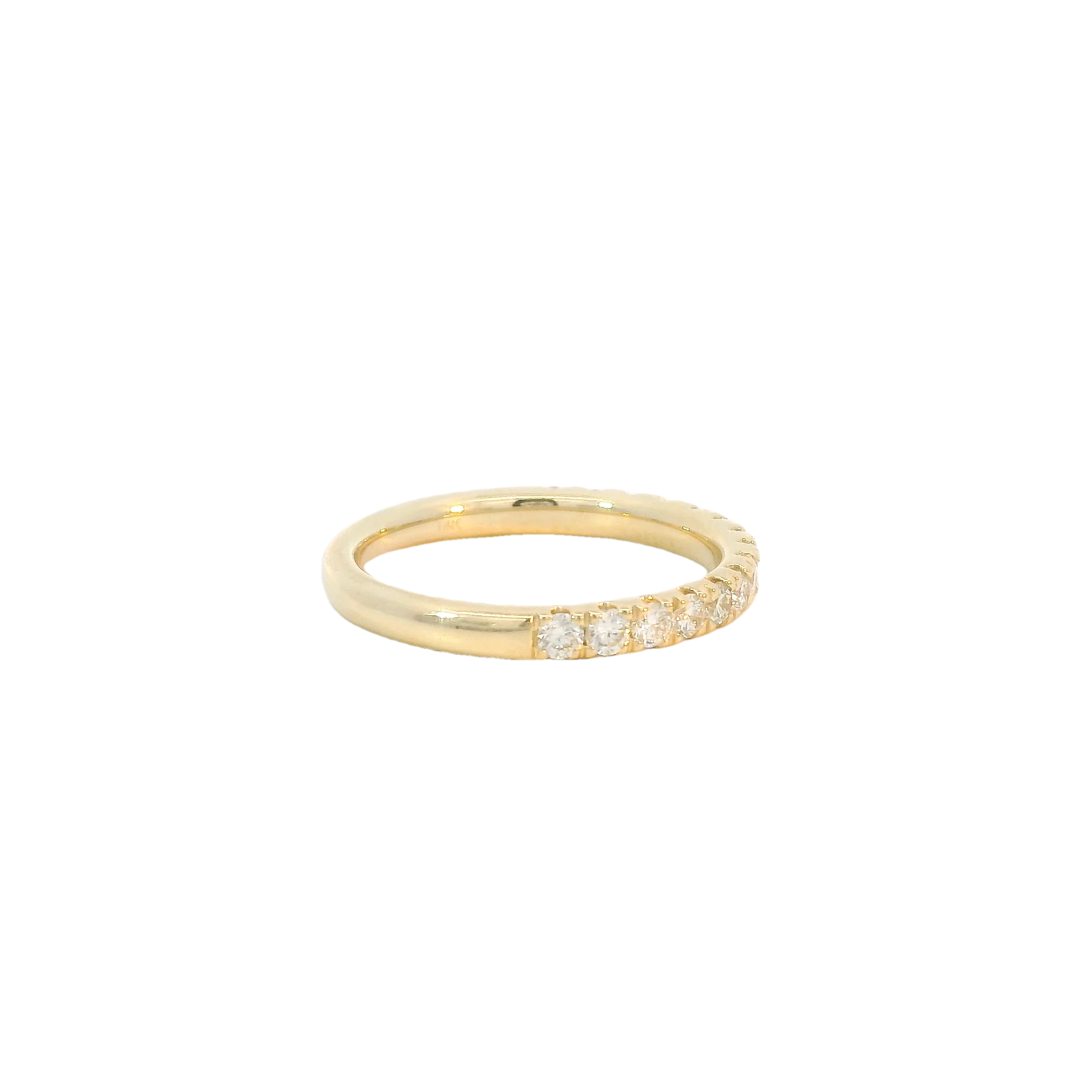 Yellow Gold Diamond Band - Image 4