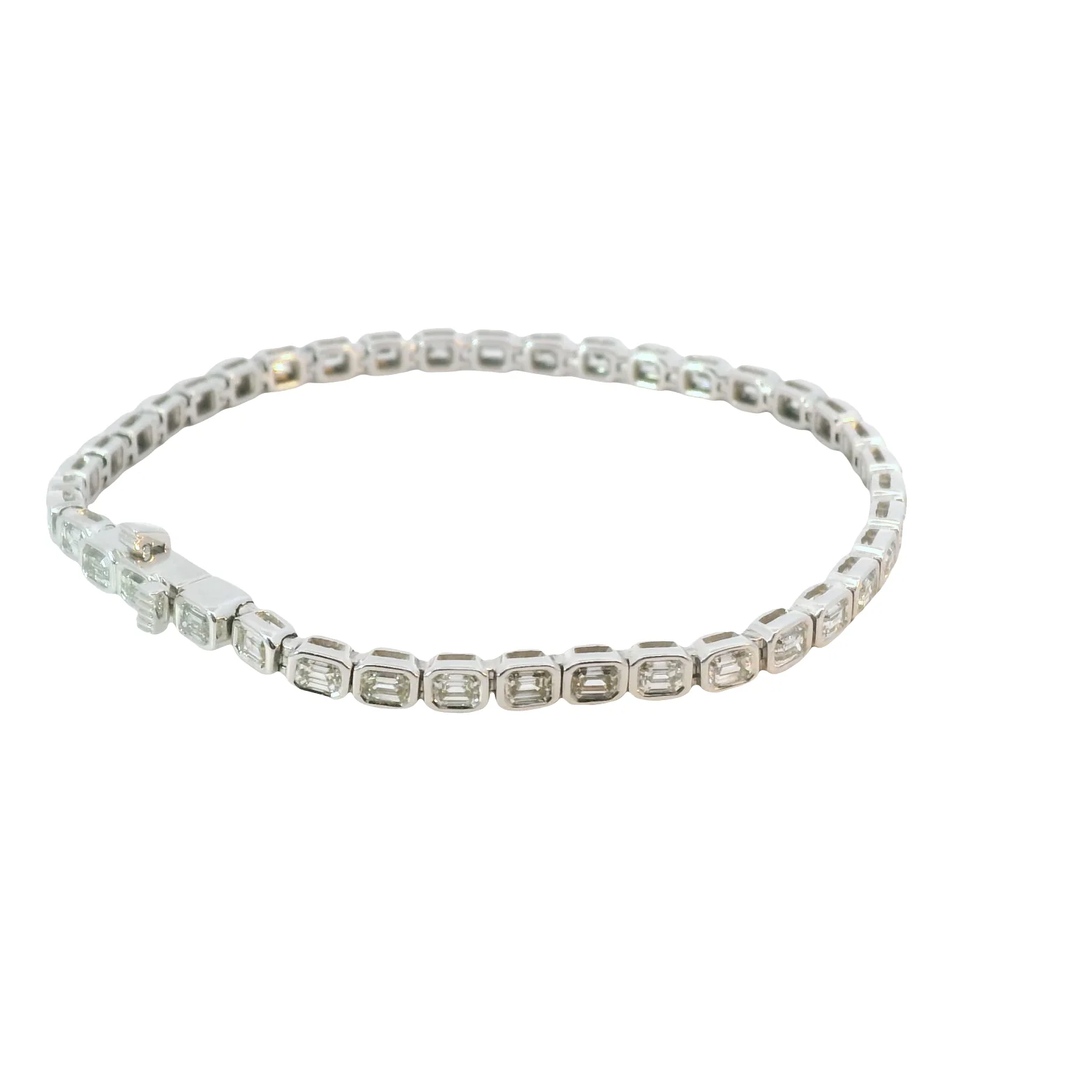Diamond Bezel Set Tennis Bracelet - Image 3