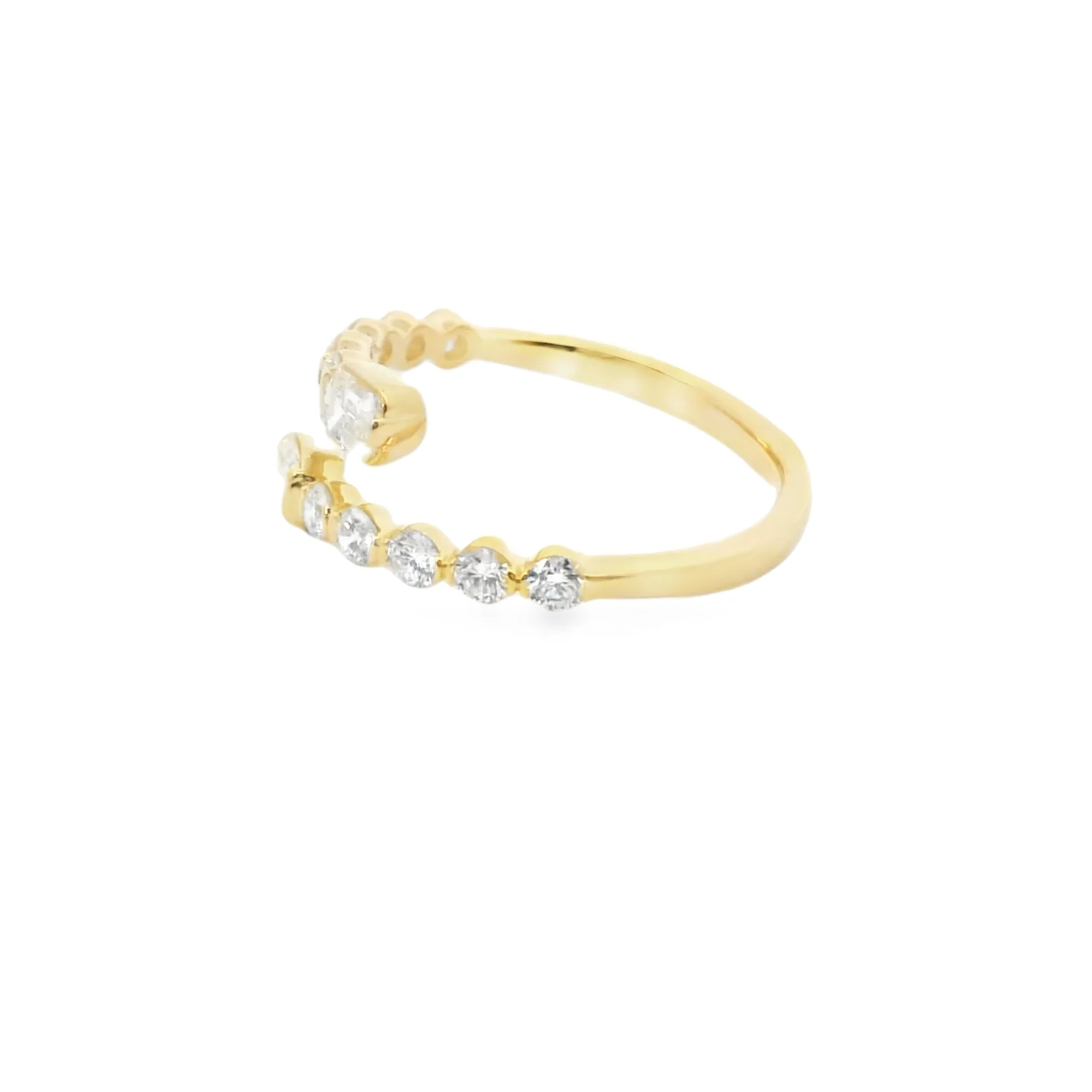 Diamond Bypass Ring - Image 2