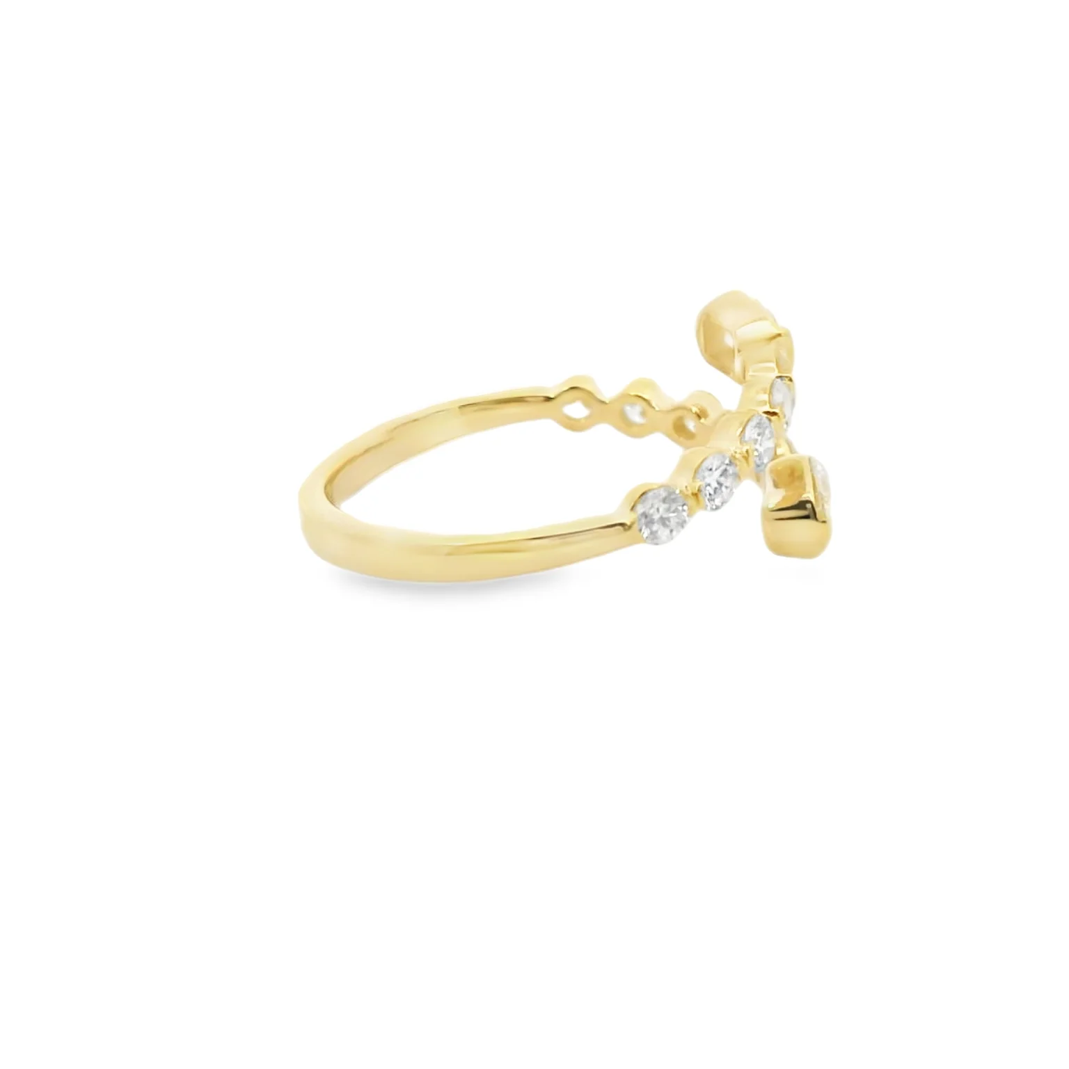 Diamond Bypass Ring - Image 4