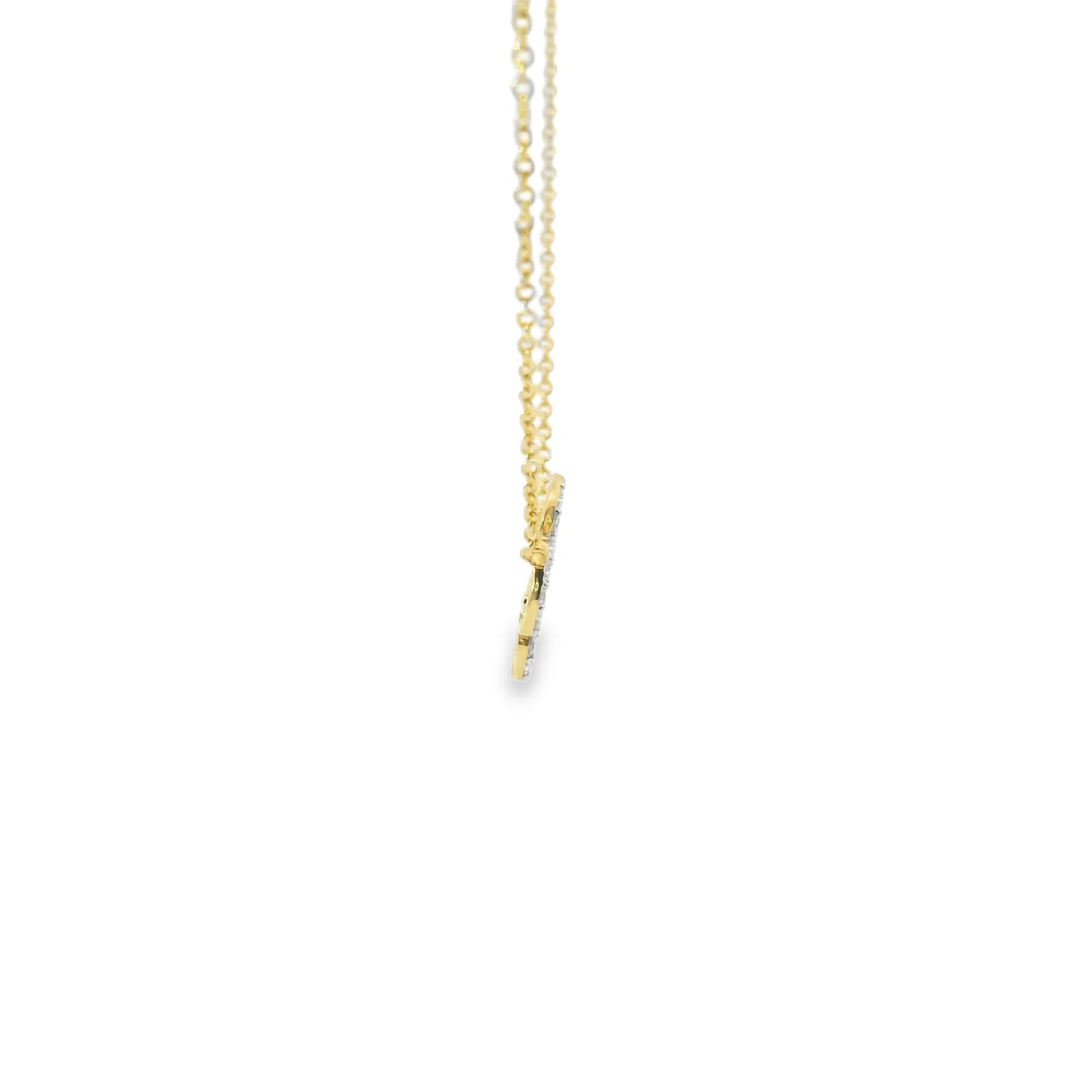 Diamond Clover Necklace - Image 4