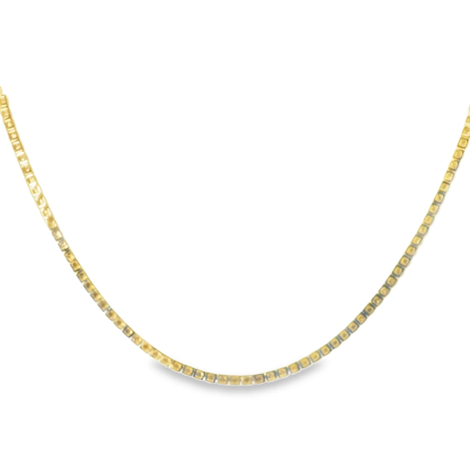 Diamond Cluster Bar Necklace - Image 3