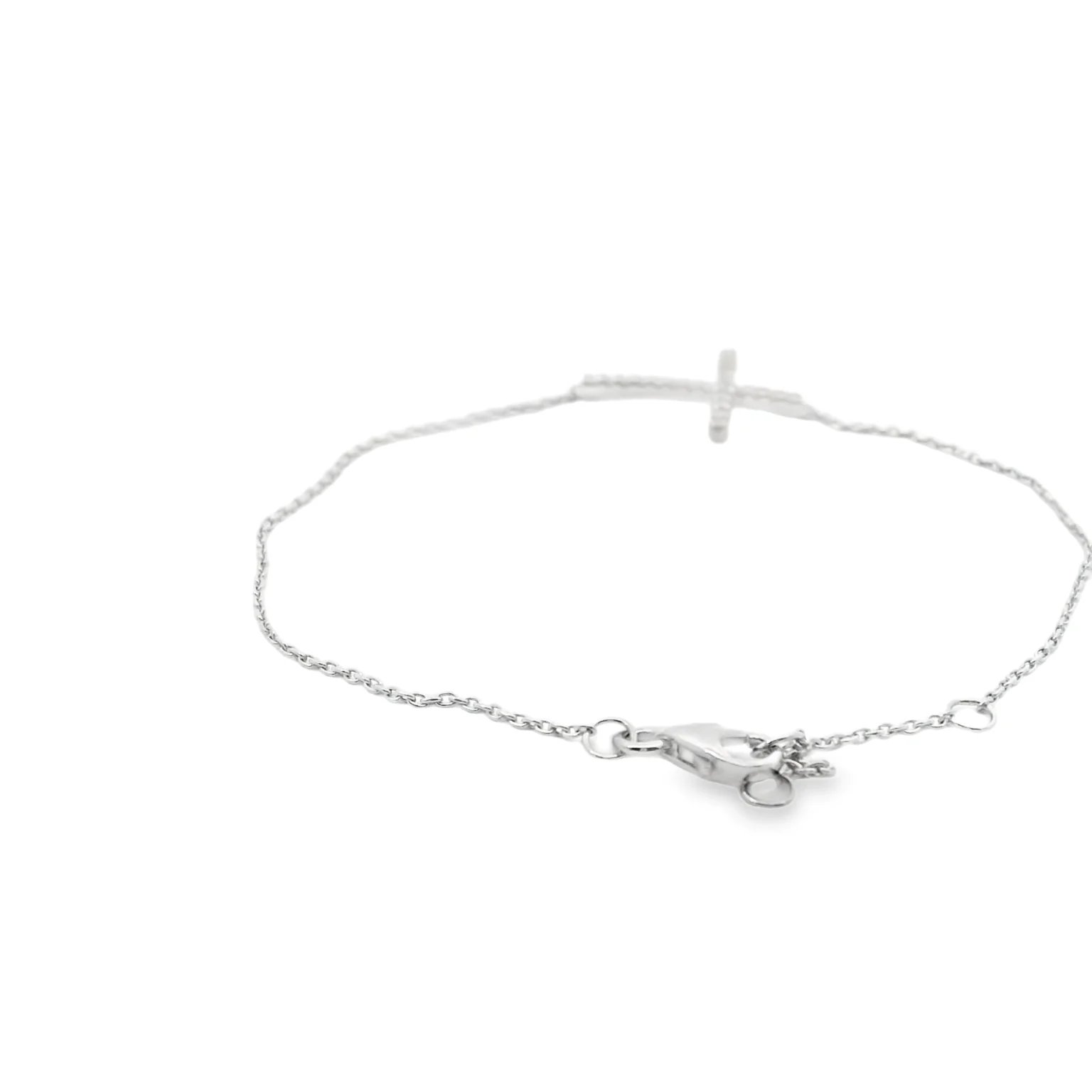 Diamond Cross Chain Bracelet - Image 3