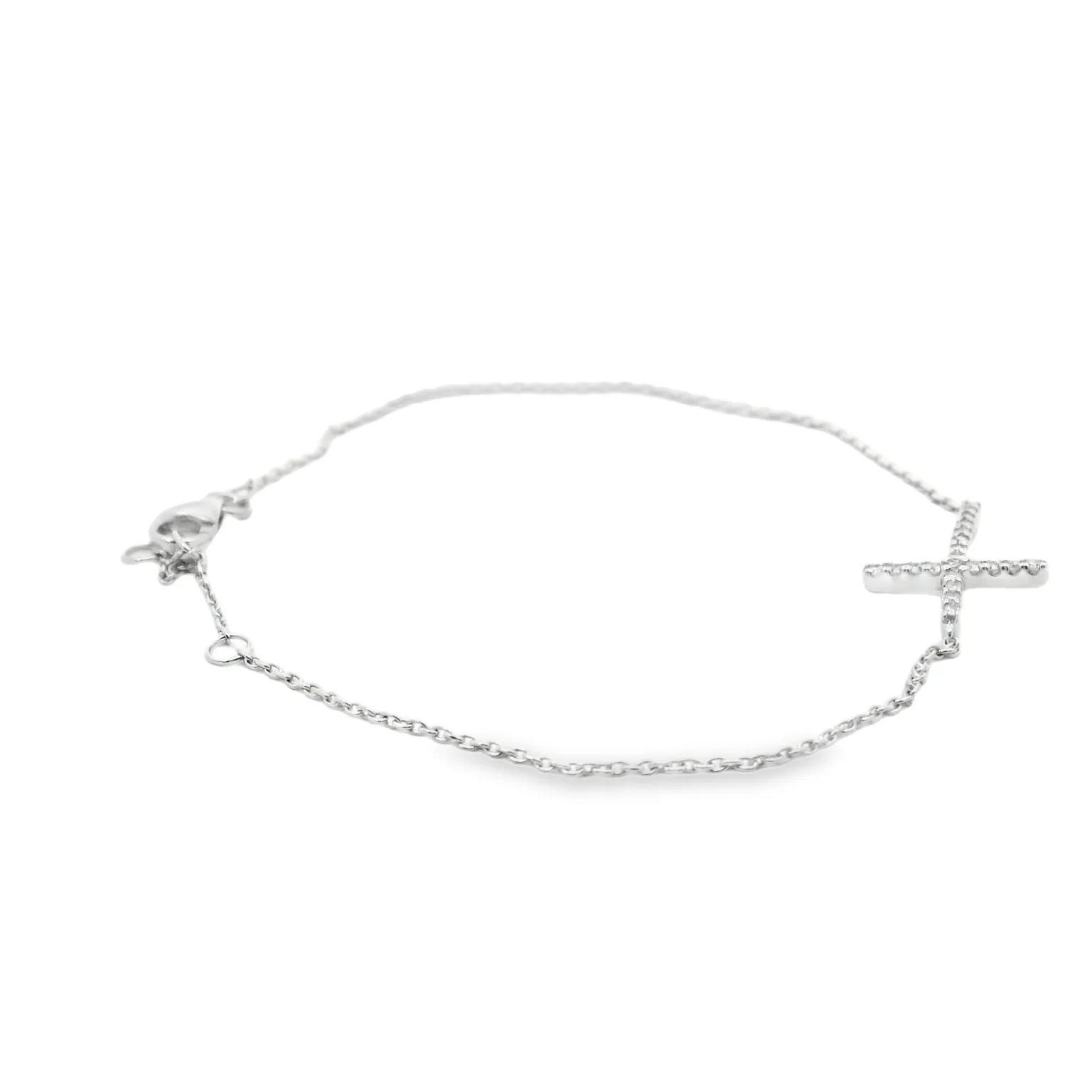 Diamond Cross Chain Bracelet - Image 4