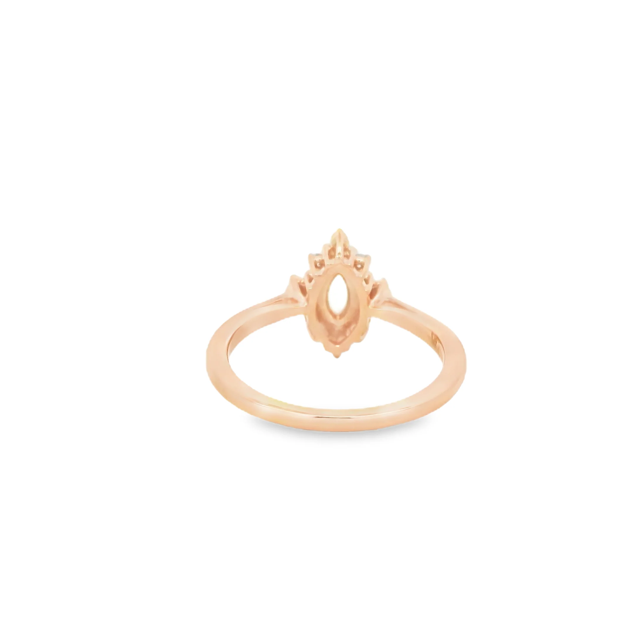 Diamond Halo Sapphire Ring - Image 3