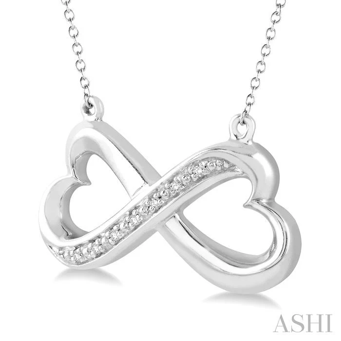 Diamond Infinity Hearts Pendant - Image 2