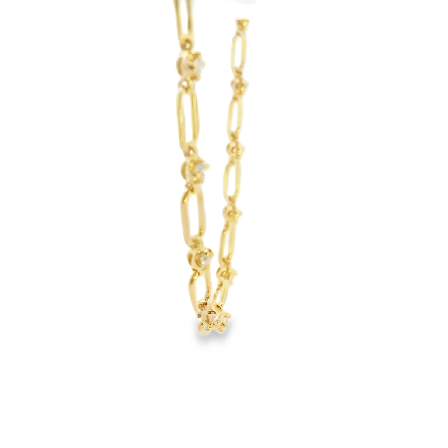 Diamond Open Link Necklace - Image 4
