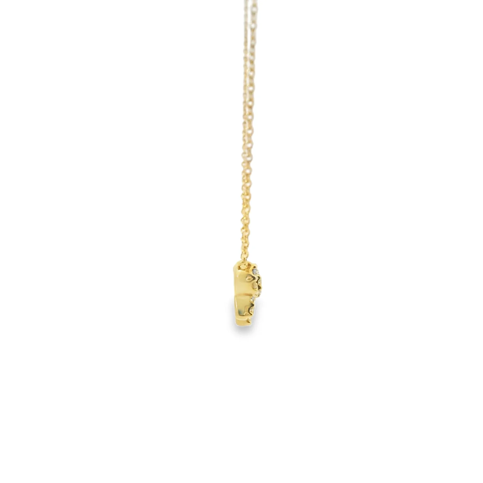 Diamond Pave Bow Pendant - Image 4