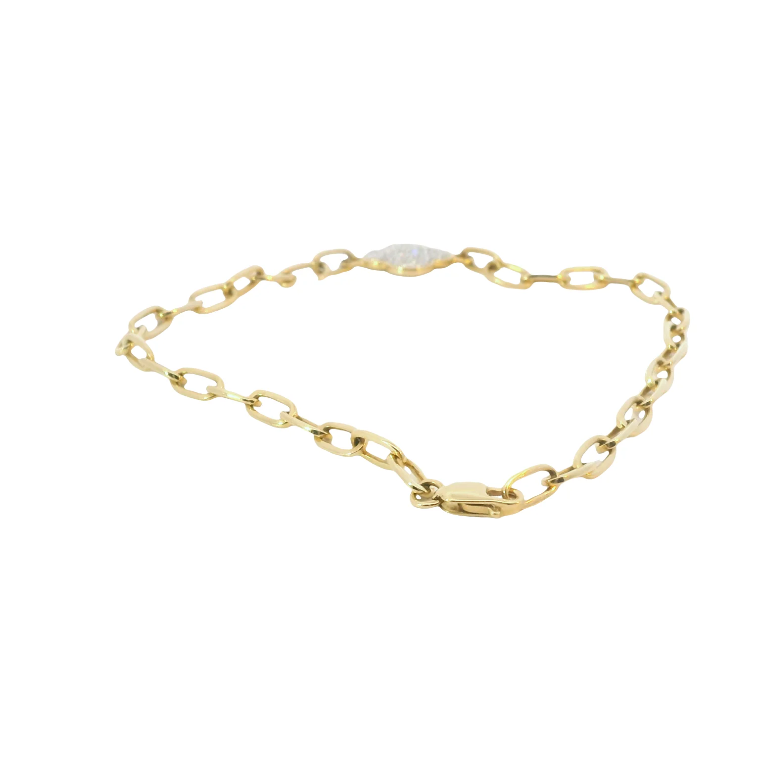 Diamond Pave Clover Bracelet - Image 3