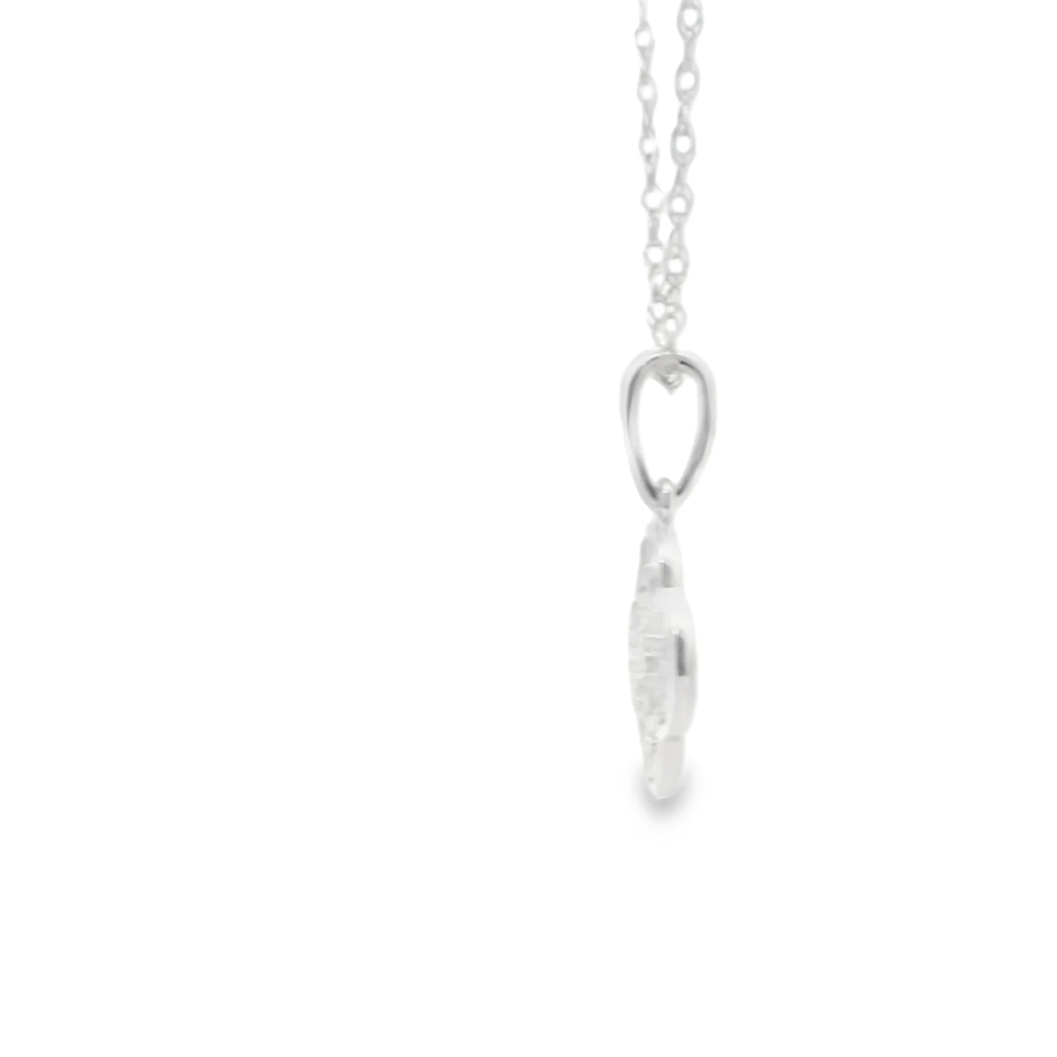 Diamond Pave Clover Pendant - Image 4