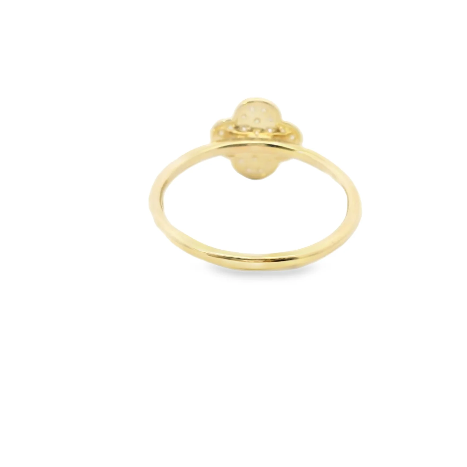 Diamond Pave Clover Ring - Image 3