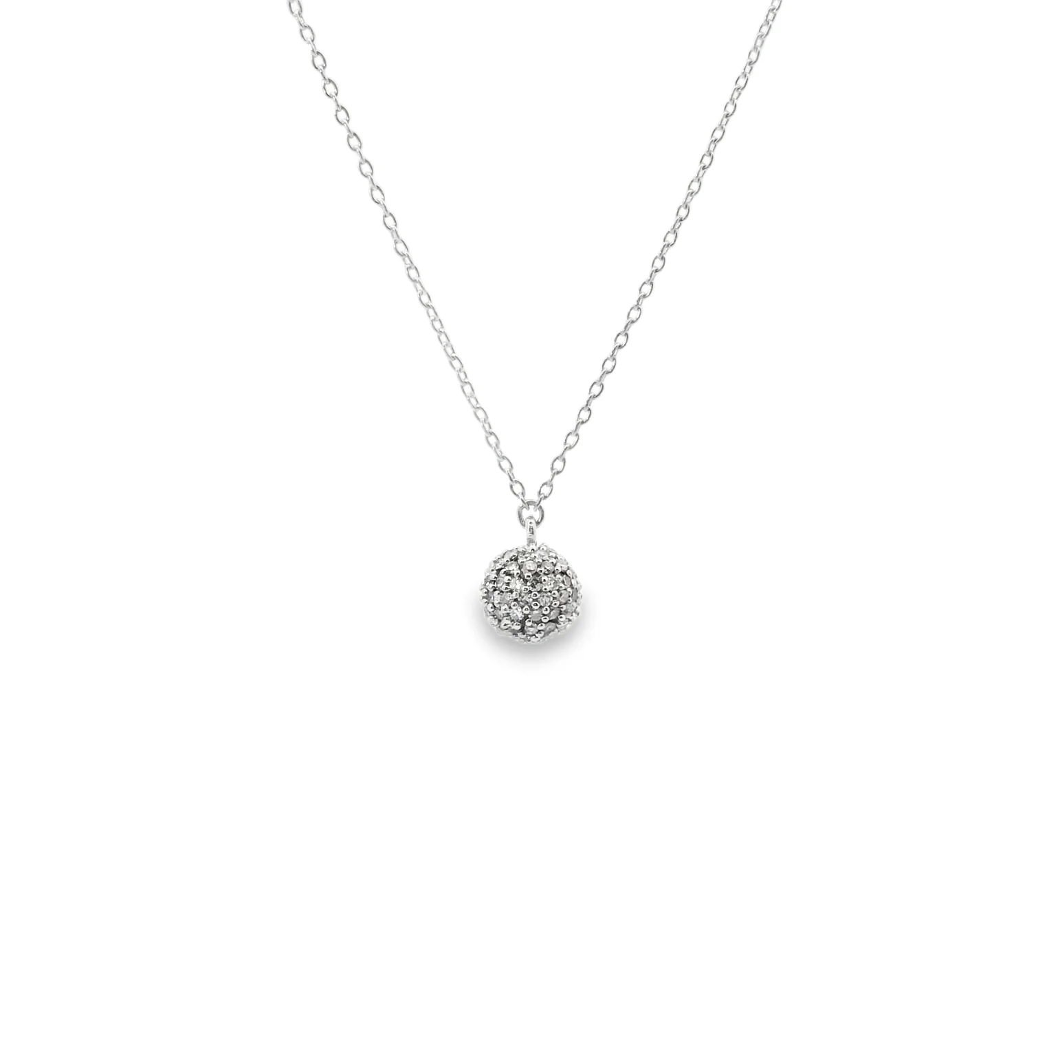 Diamond Pave Disco Ball Pendant - Image 4