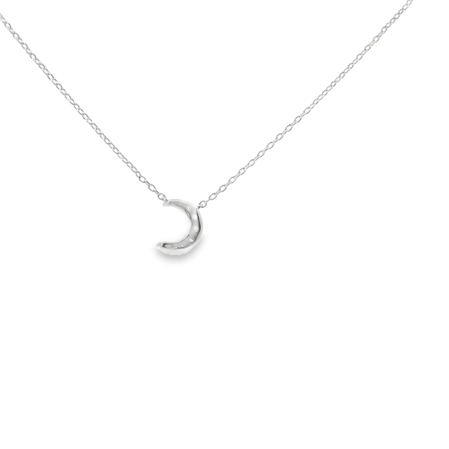 Diamond Pave Moon Pendant - Image 3