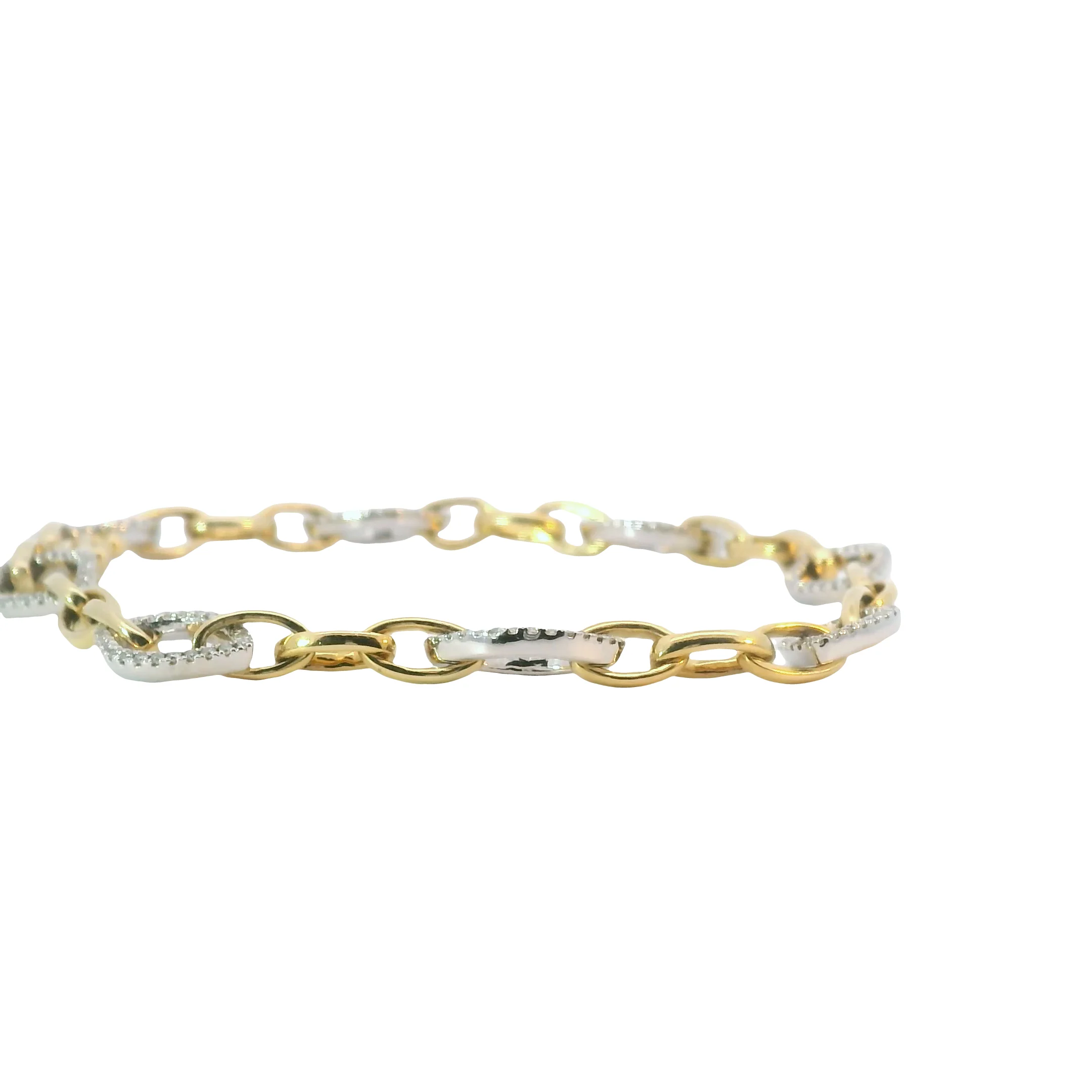 Diamond Pave Open Link Bracelet - Image 2