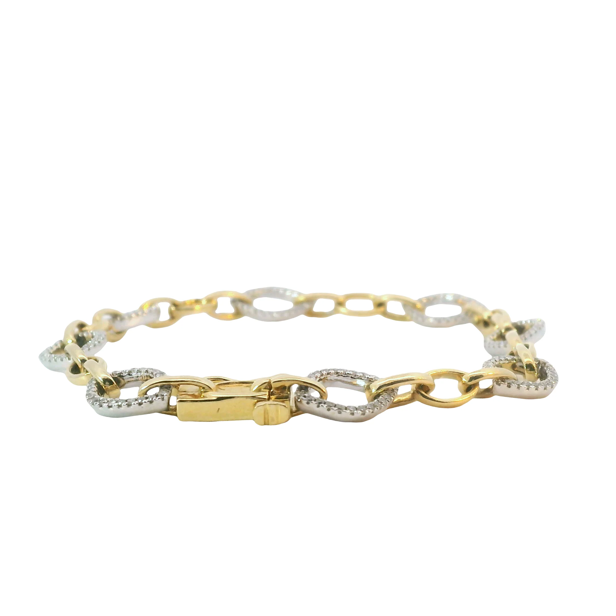 Diamond Pave Open Link Bracelet - Image 3