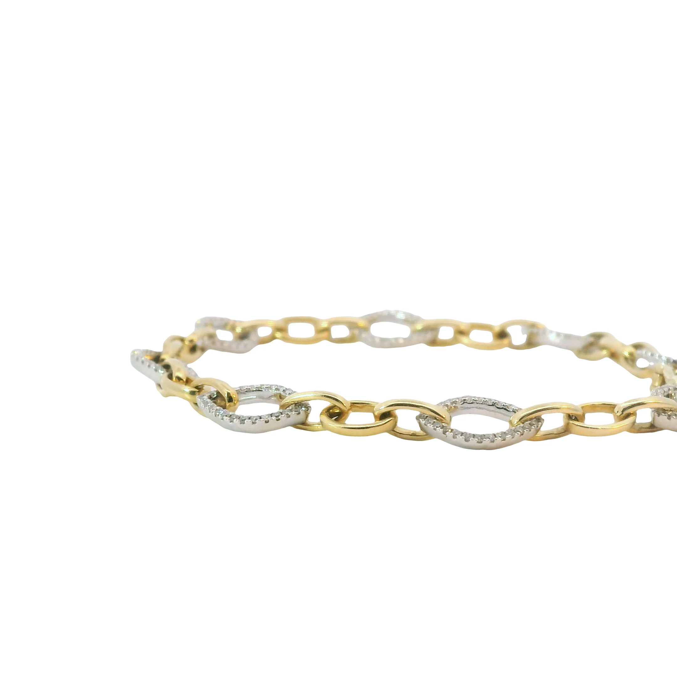 Diamond Pave Open Link Bracelet - Image 4