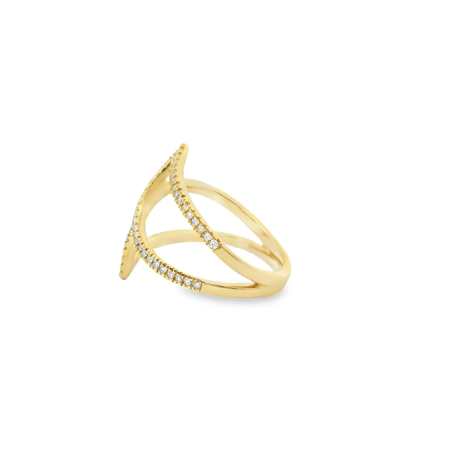 Diamond Pave Wrap Ring - Image 2