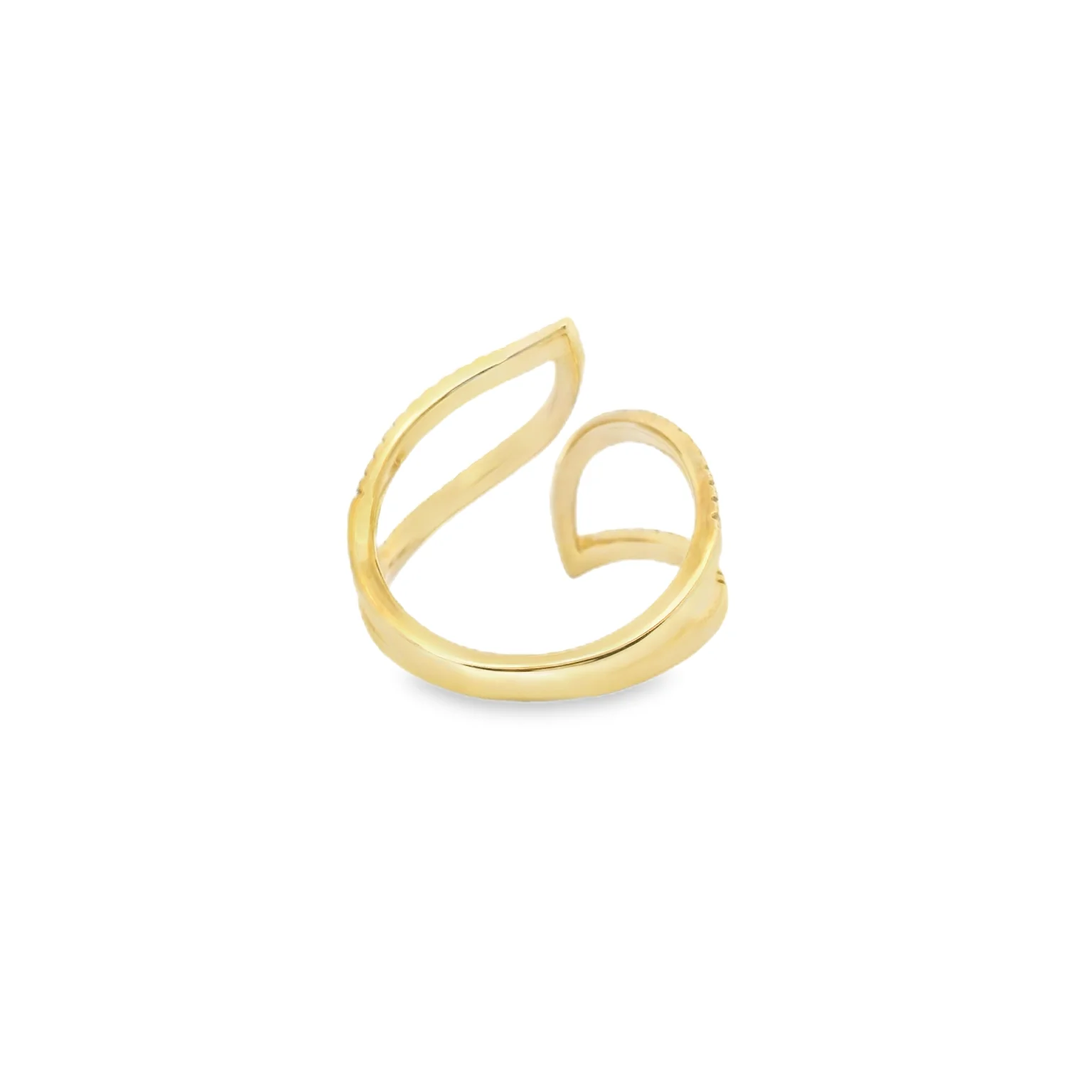 Diamond Pave Wrap Ring - Image 3