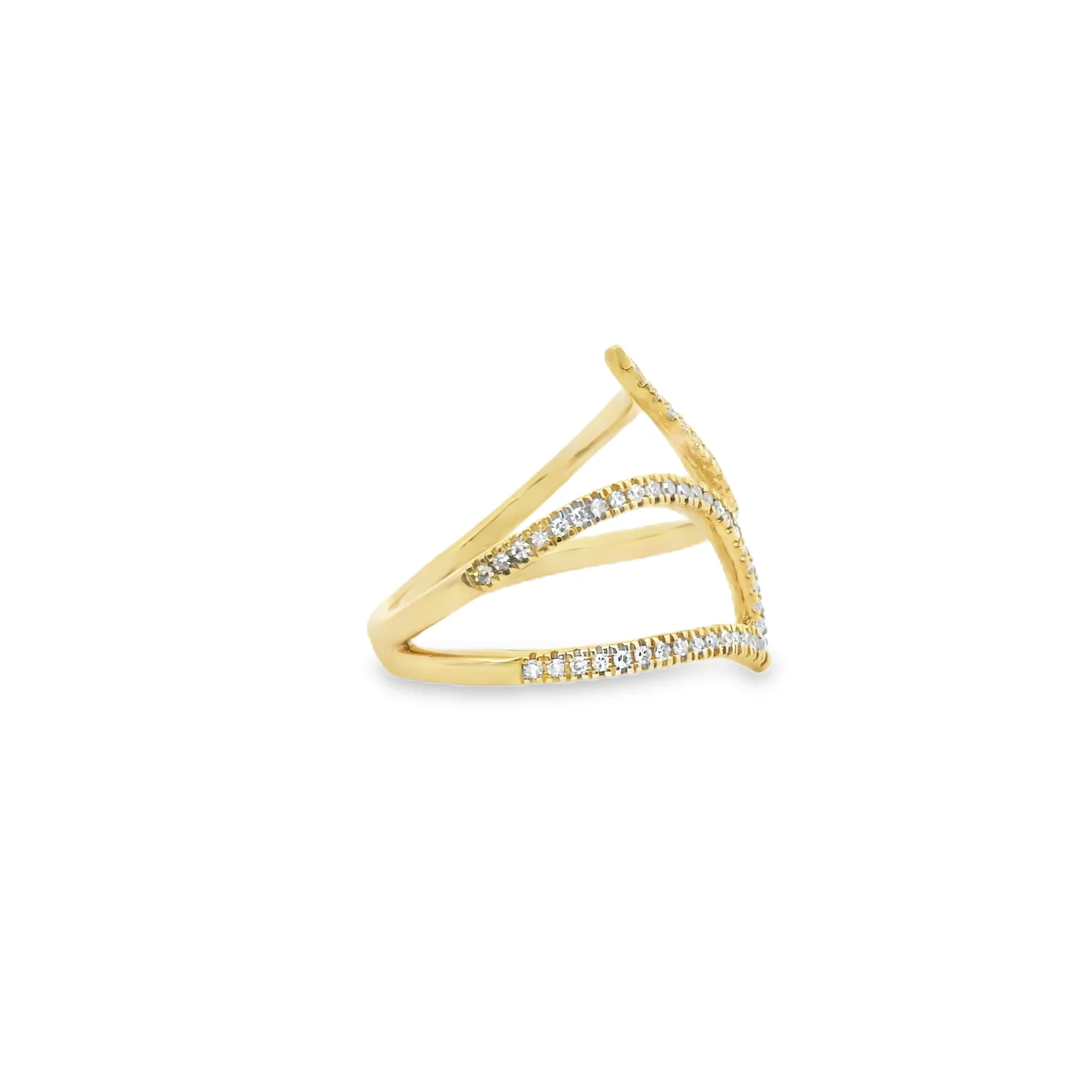 Diamond Pave Wrap Ring - Image 4