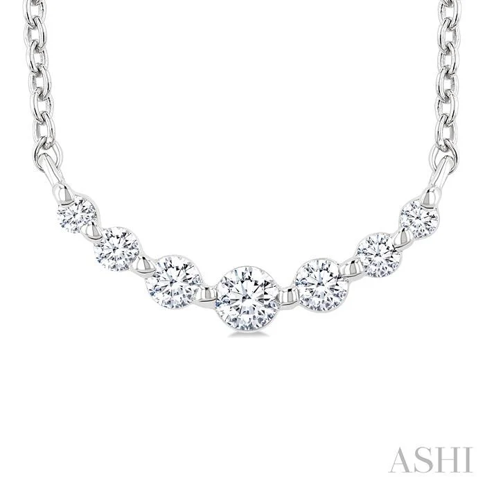 Diamond Smile Bar Pendant - Image 2