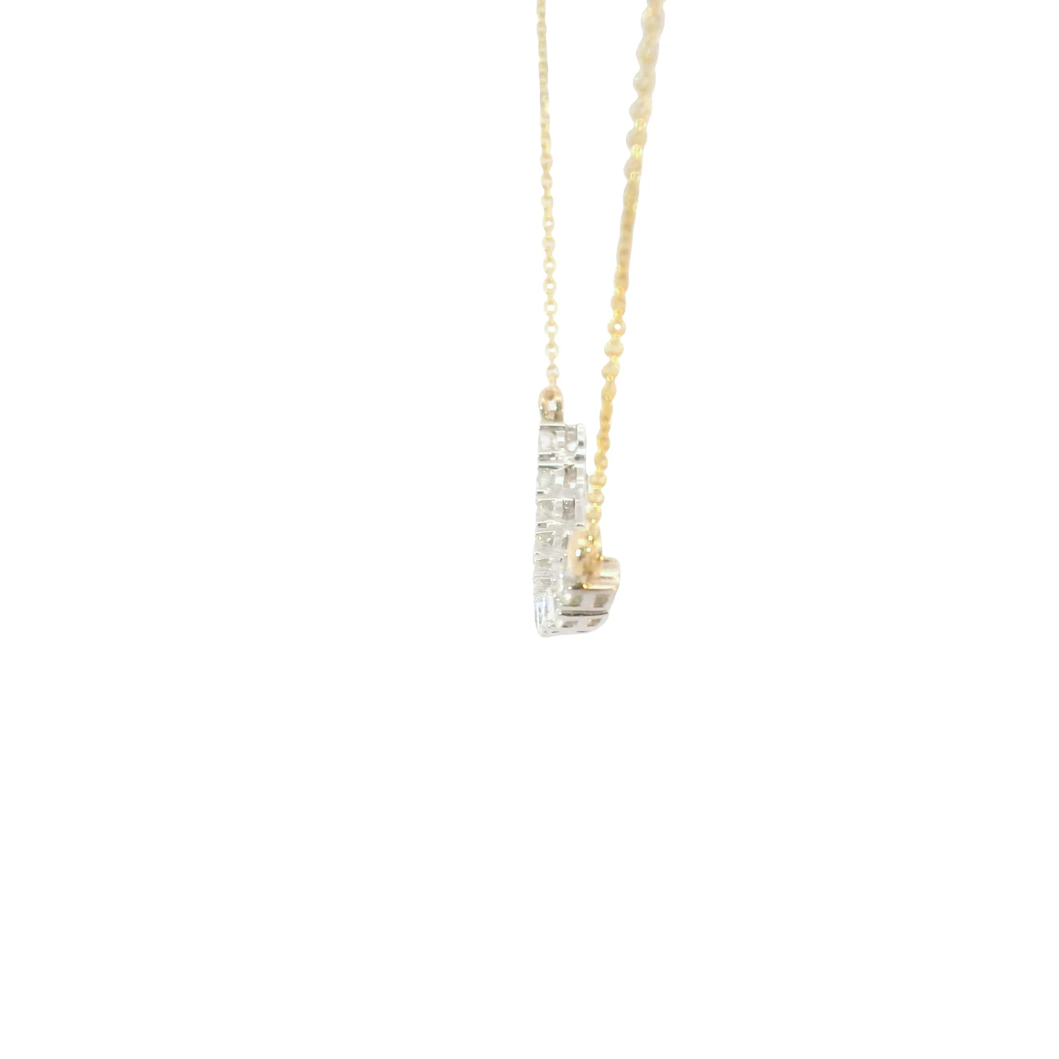 Diamond Smile Bar Pendant - Image 2