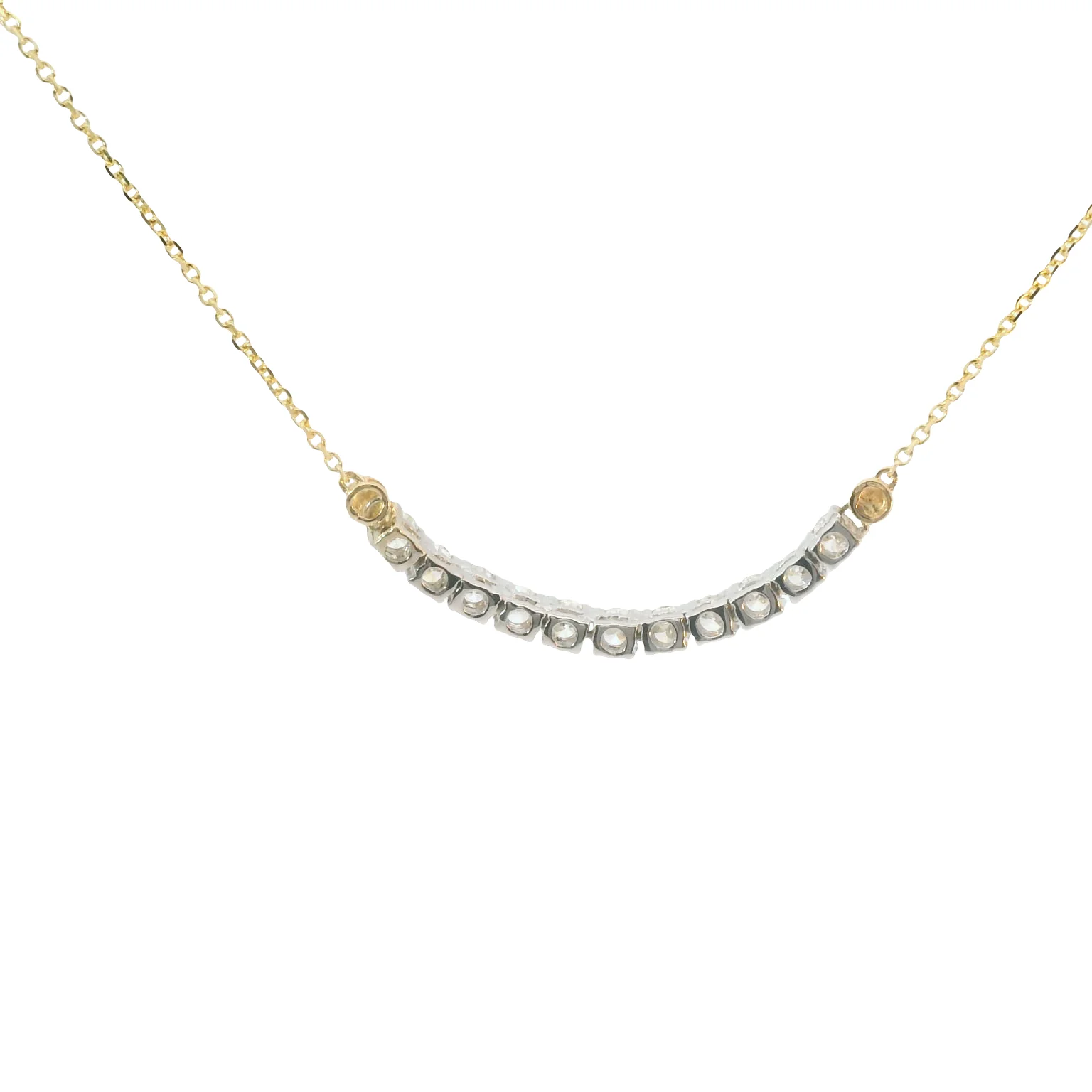 Diamond Smile Bar Pendant - Image 3