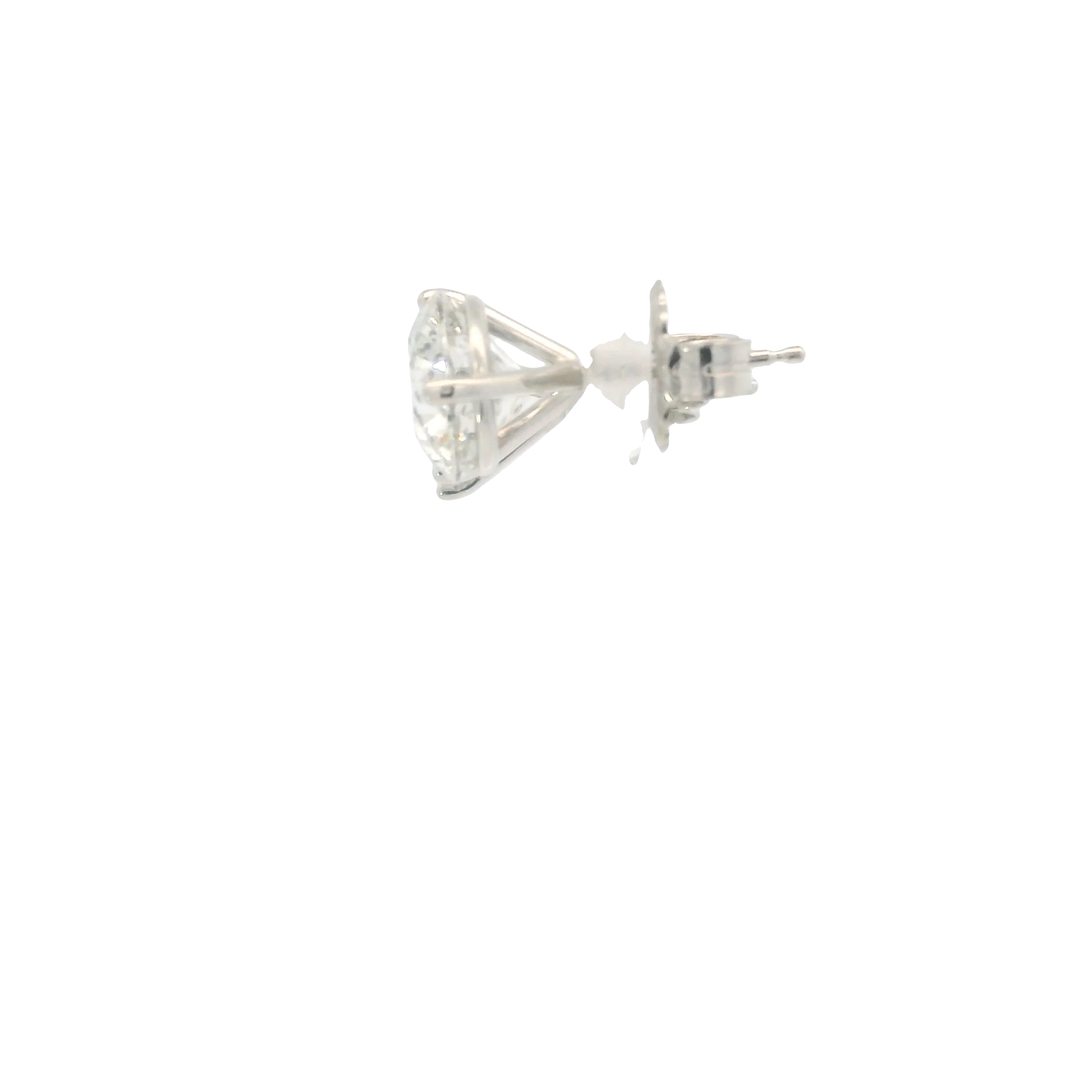 Diamond Solitaire Earrings - Image 3