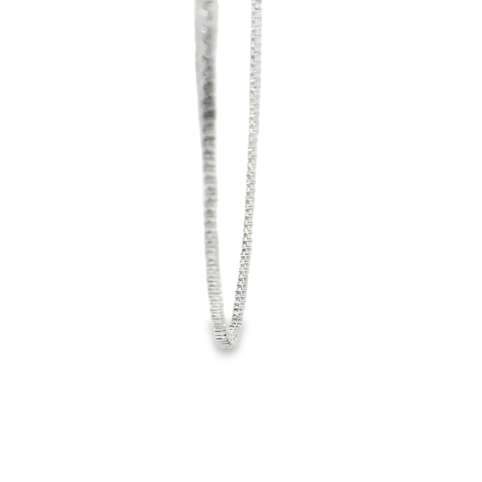 Diamond Tennis and Paperclip Necklace - Image 4