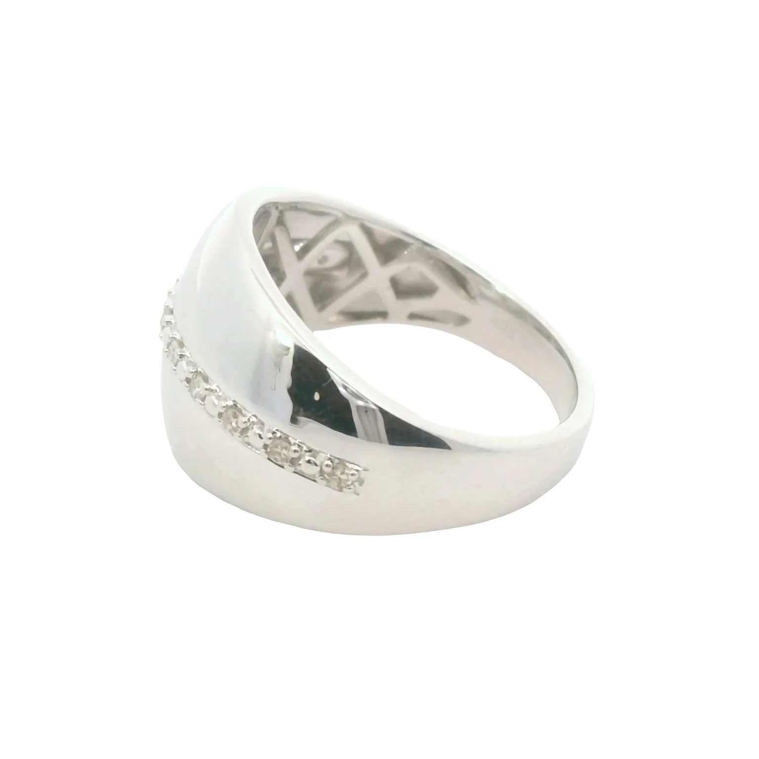 Dome Ring with Diamond Accent - Image 2