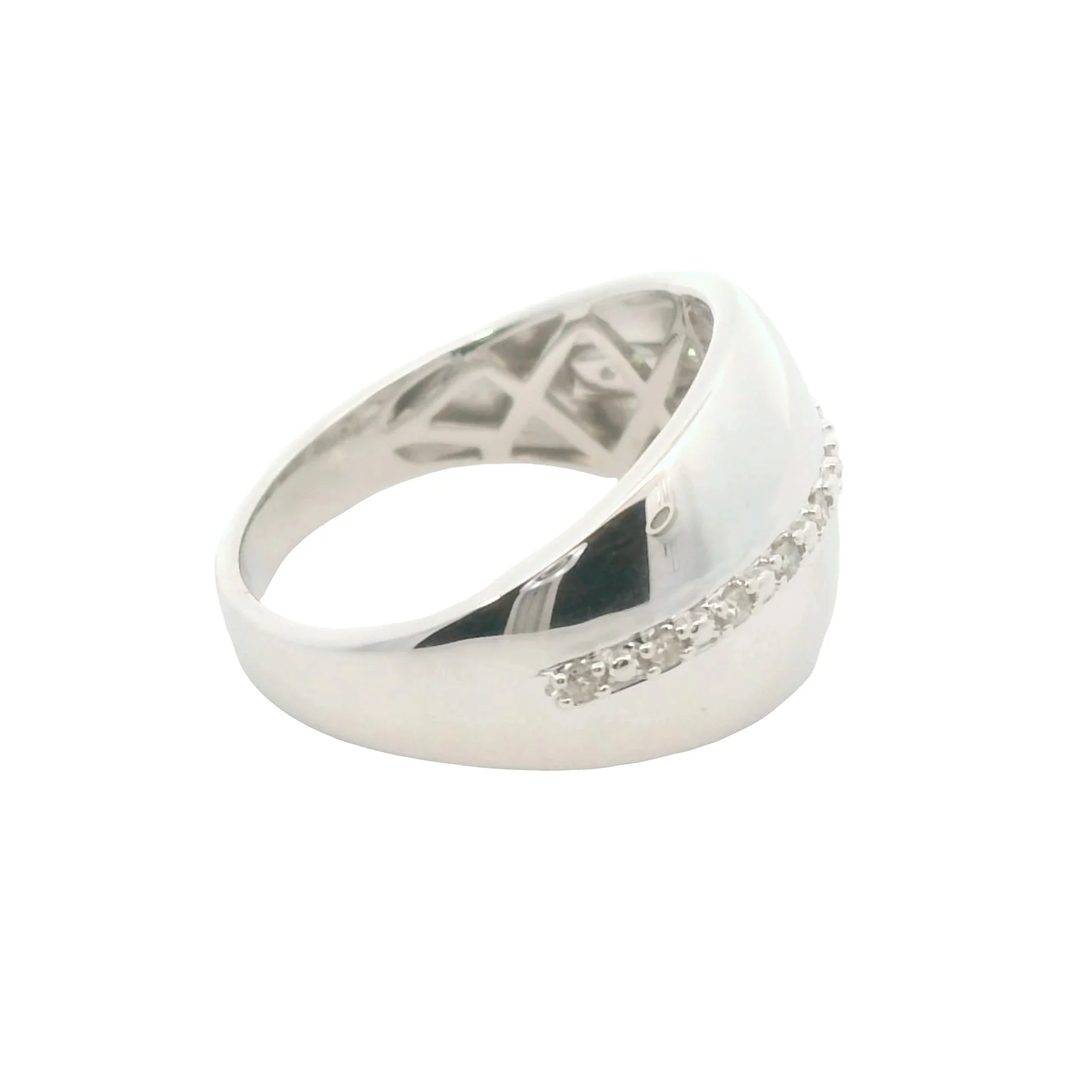Dome Ring with Diamond Accent - Image 4