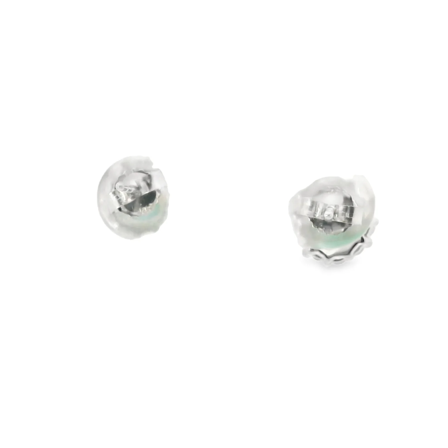 Emerald and Diamond Halo Earrings - Image 3