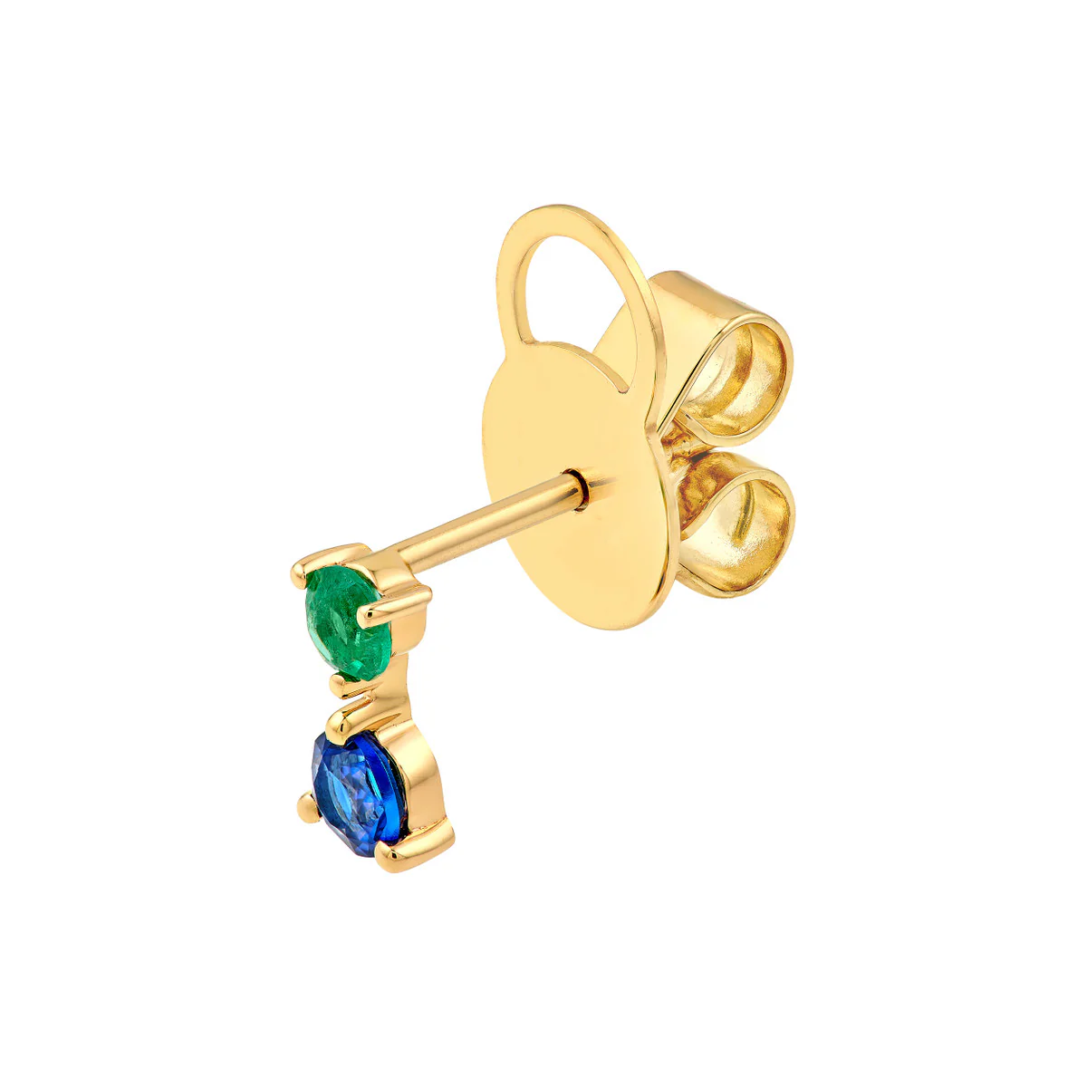 Emerald and Sapphire Studs - Image 3