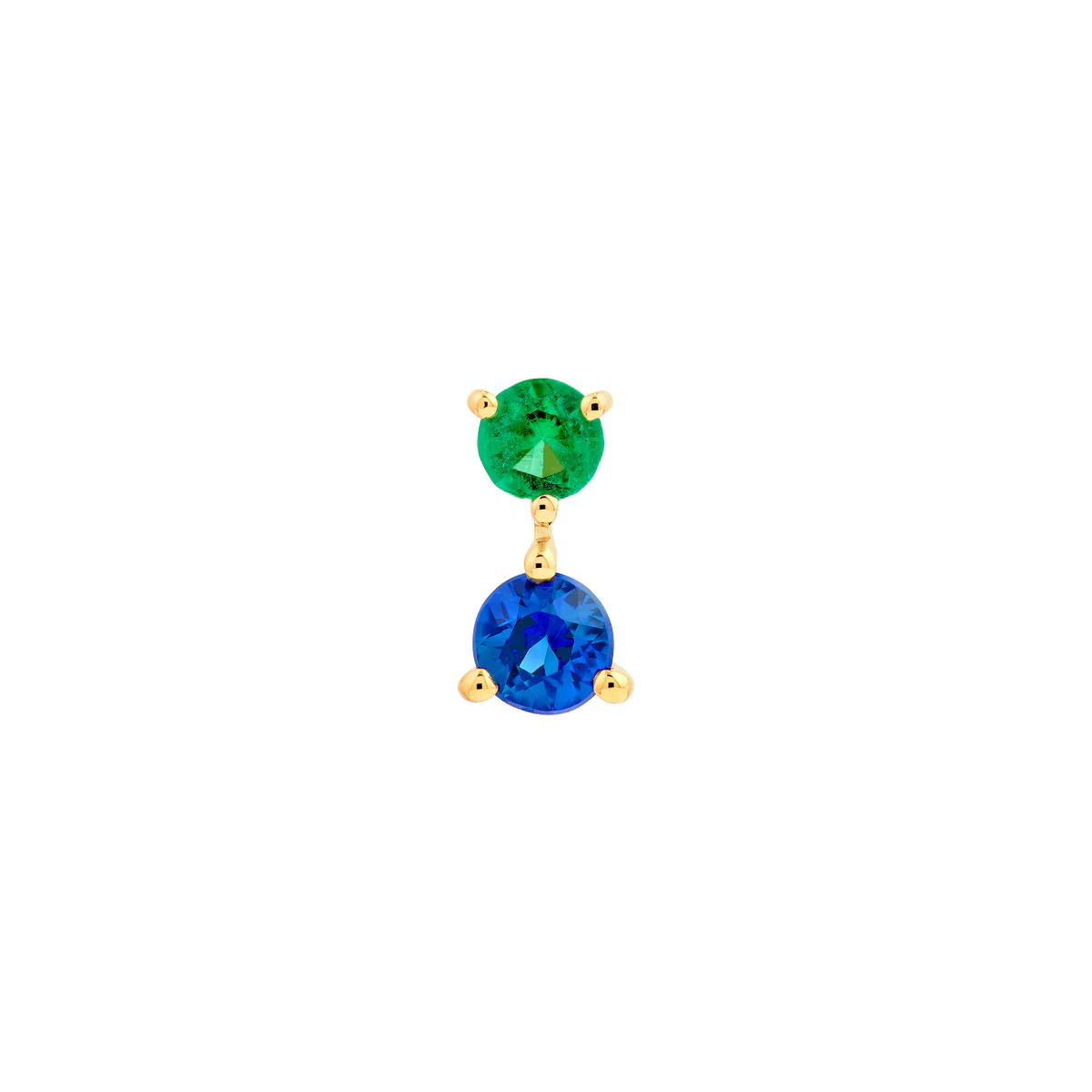 Emerald and Sapphire Studs - Image 4