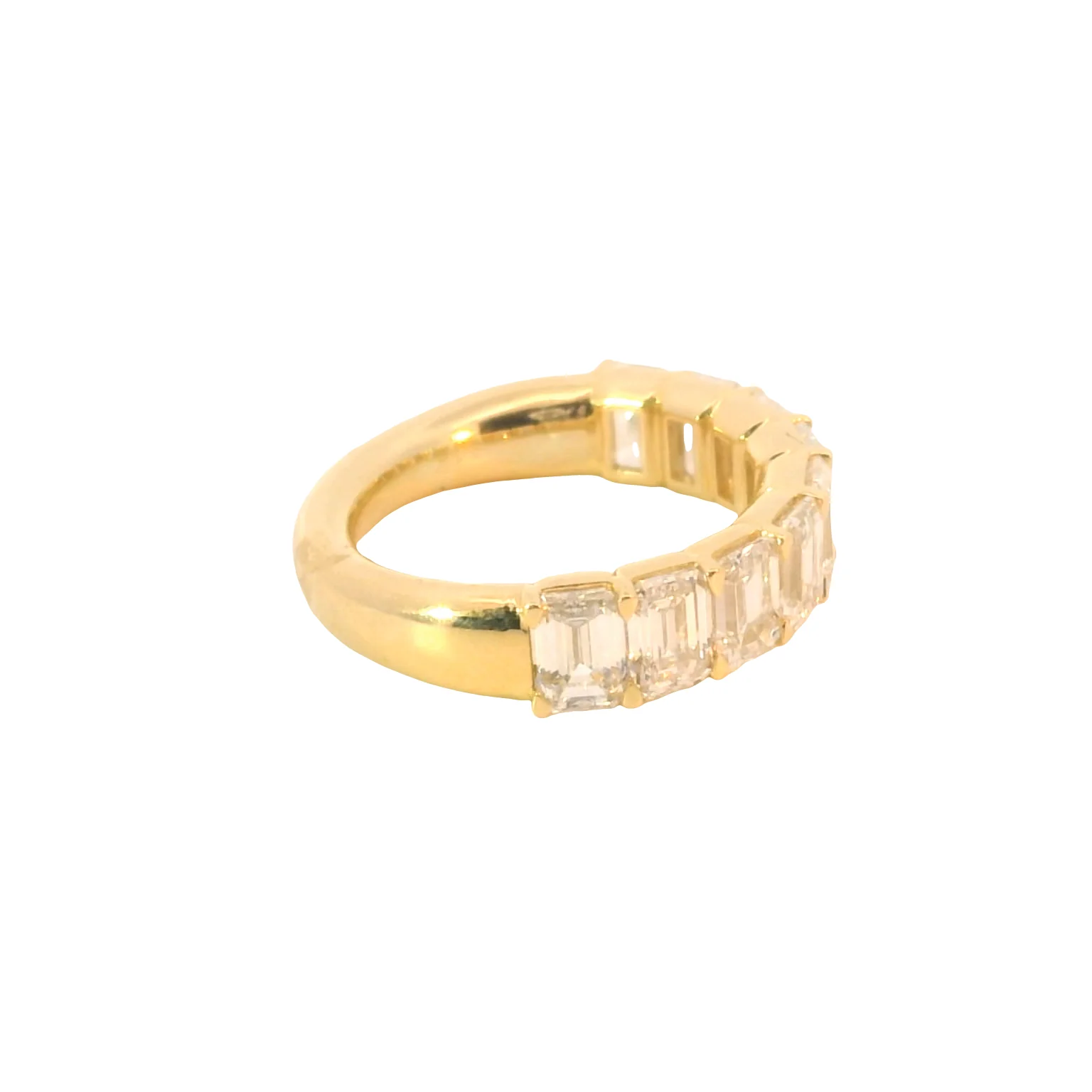 Emerald Cut Lab Grown Diamond Band - Image 2