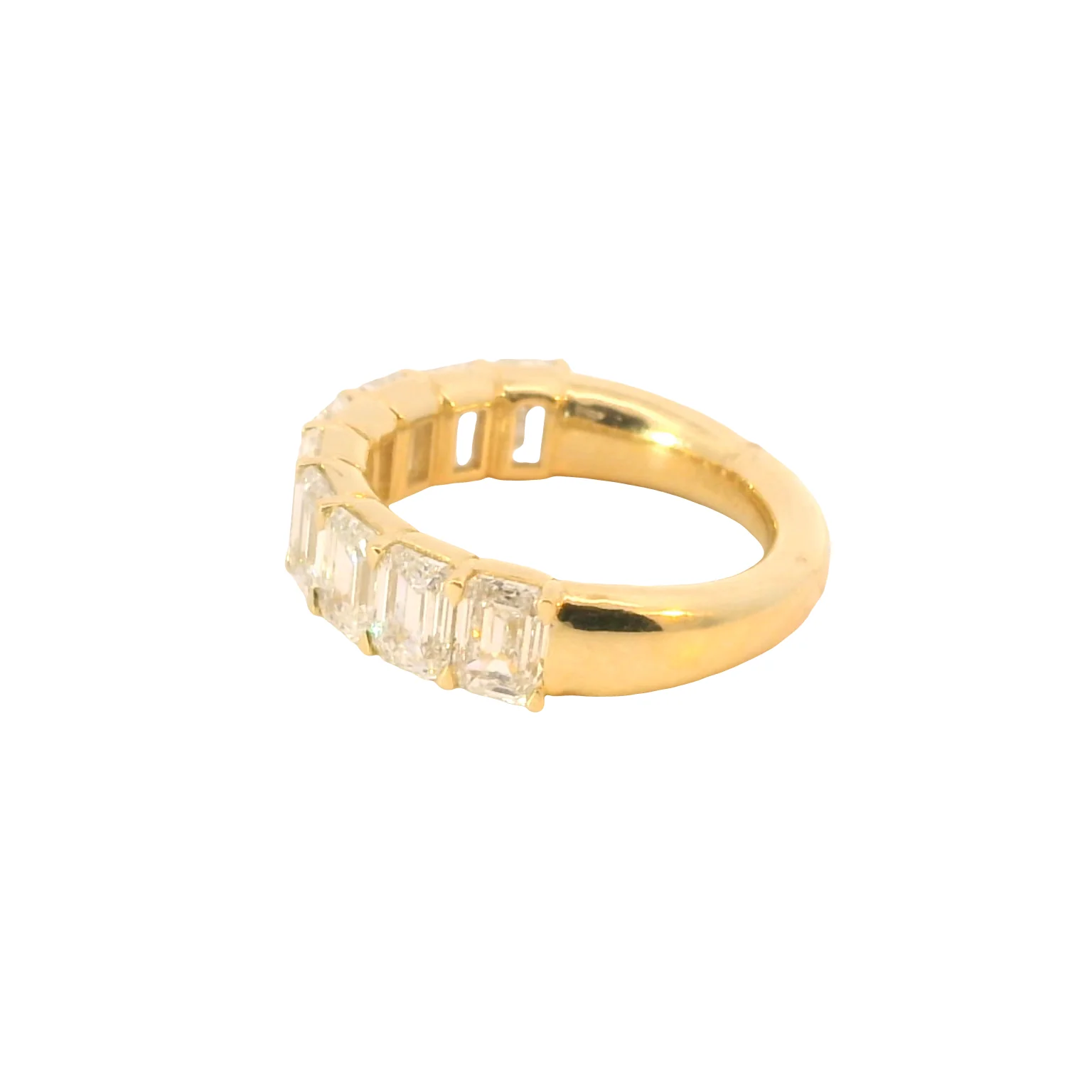 Emerald Cut Lab Grown Diamond Band - Image 4