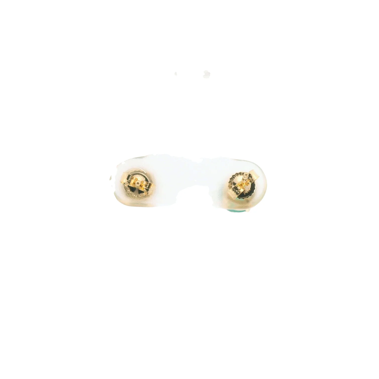Emerald Solitaire Earrings - Image 3