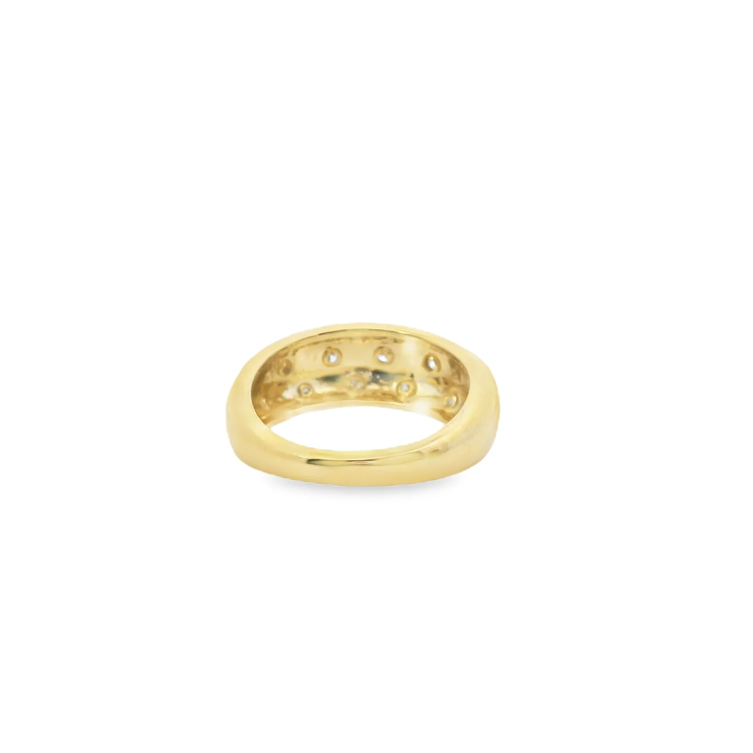 Flush Set Diamond Dome Ring - Image 3