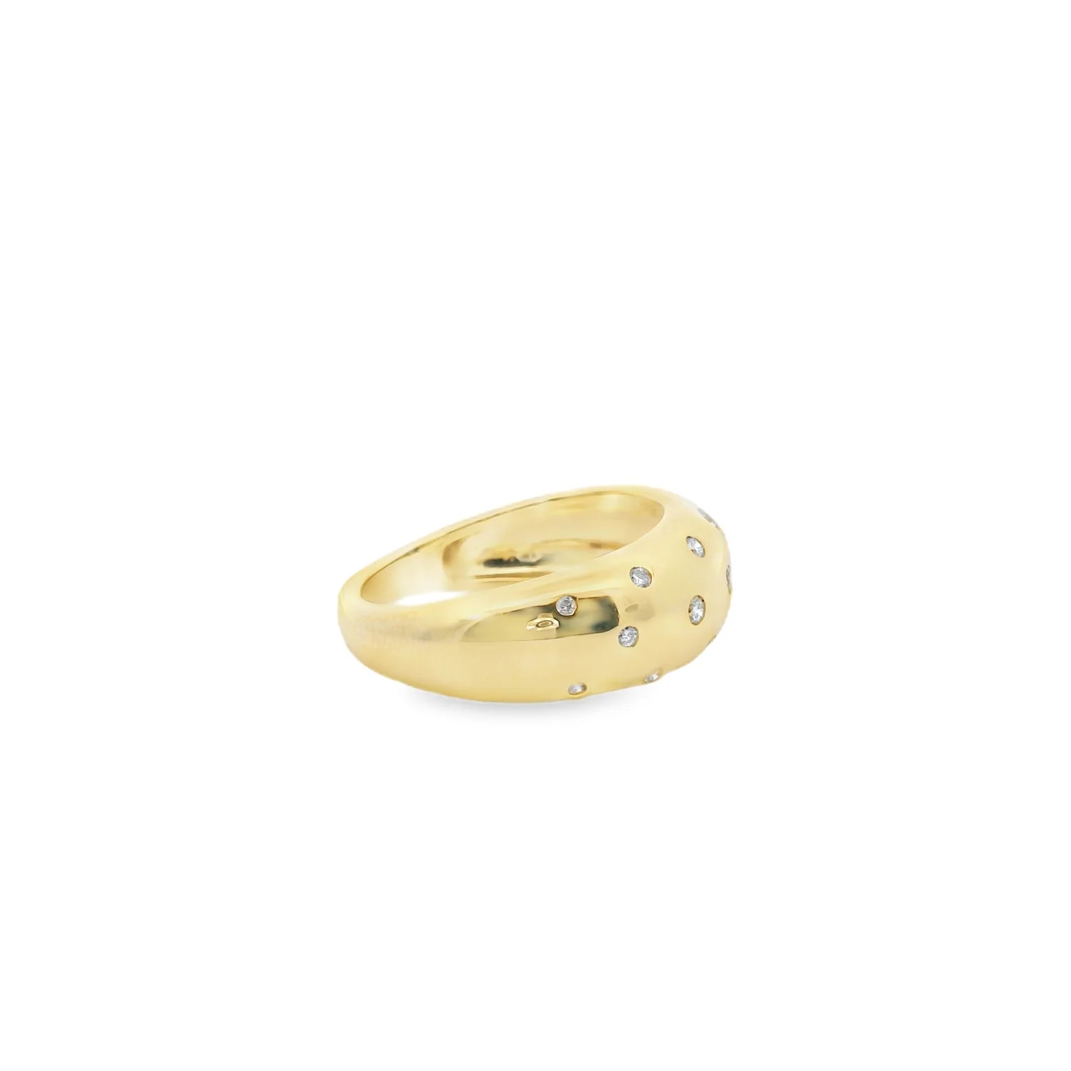 Flush Set Diamond Dome Ring - Image 4